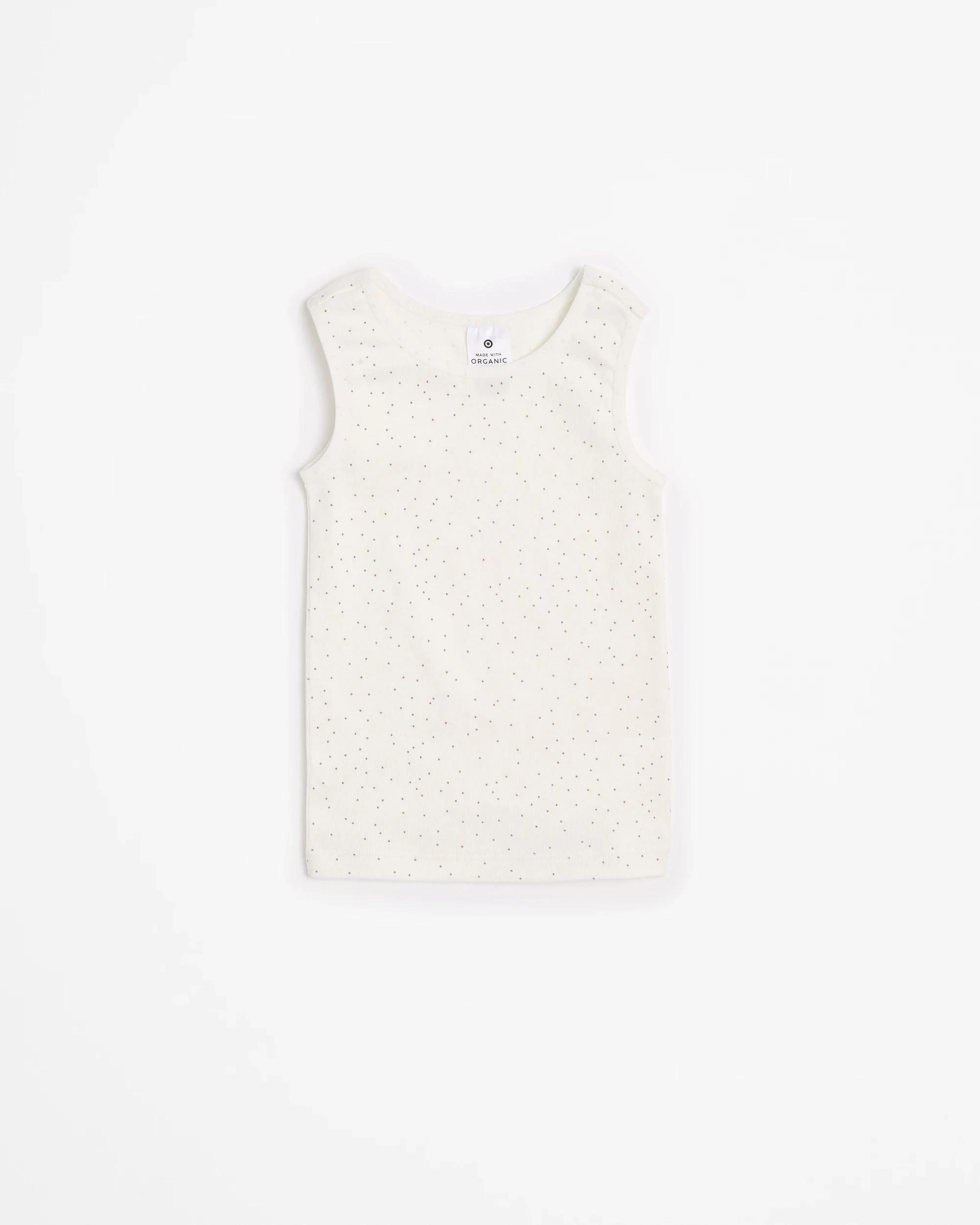 4 Target Baby Organic Cotton Vests 3 Pack CRESCENT MOON/GREY MARLE/SPOT, 4 of 5