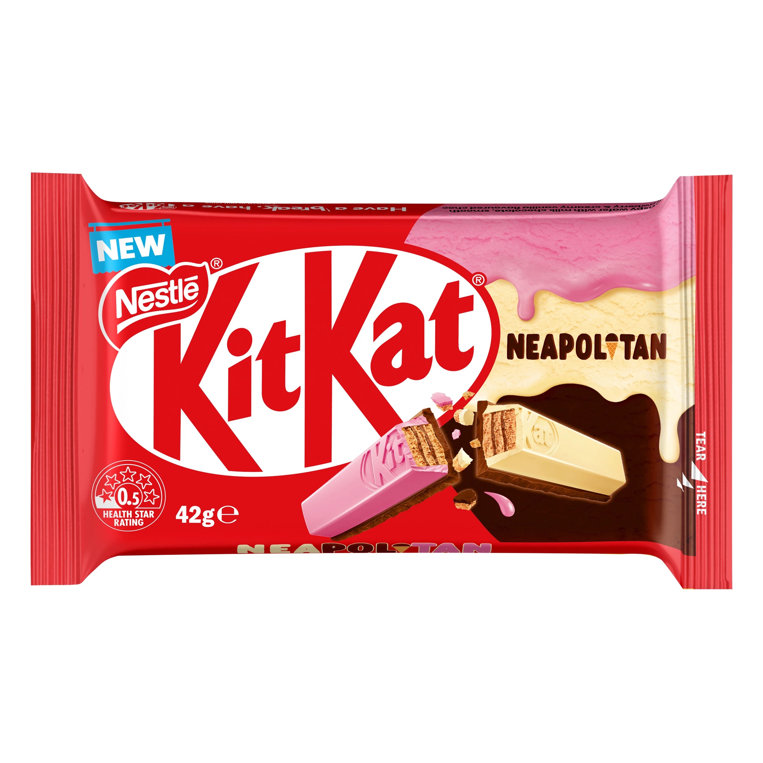 1 Nestle KitKat Neapolitan Bar 42g, 1 of 2