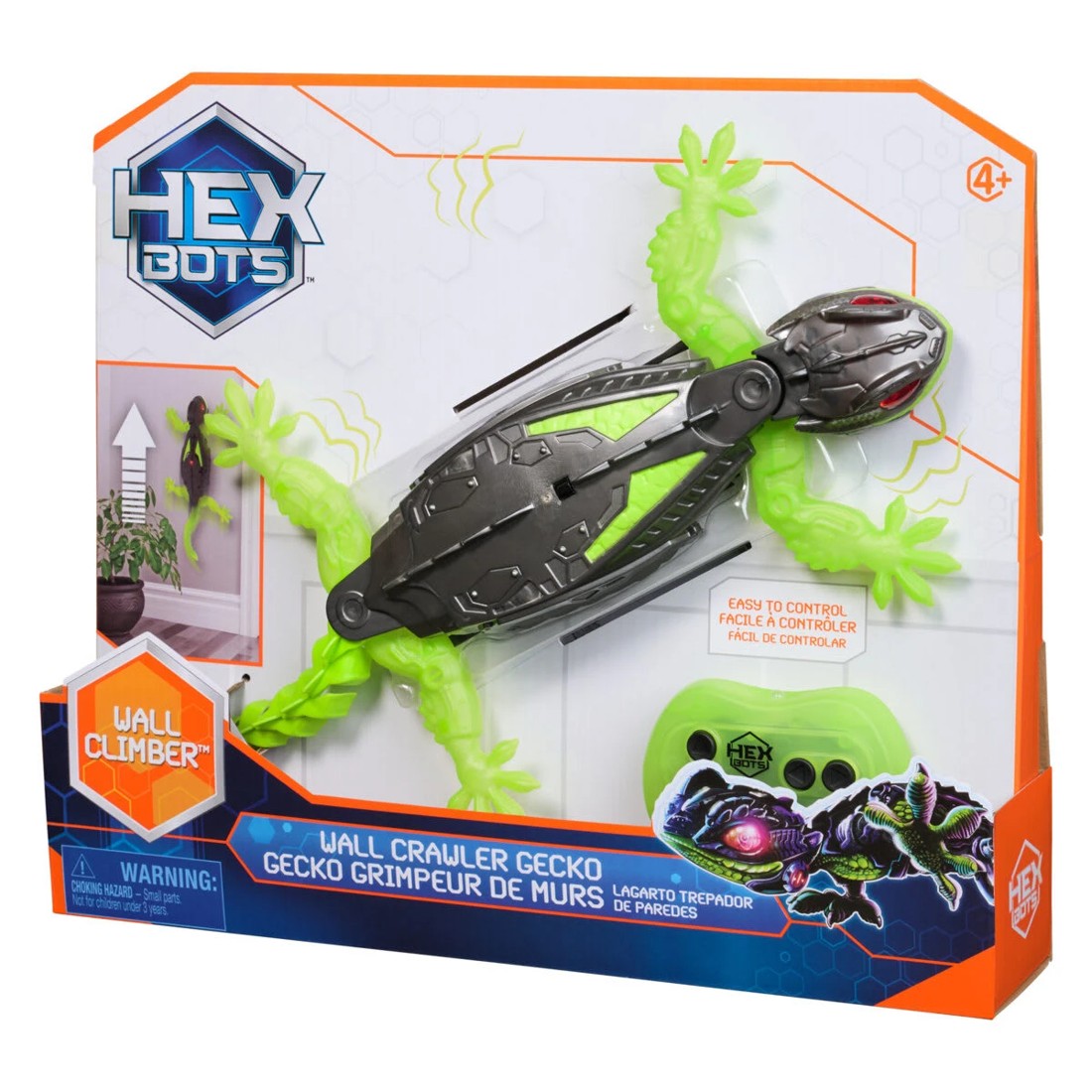 2 Hex Bots Wall Crawler Gecko Toy, 2 of 10