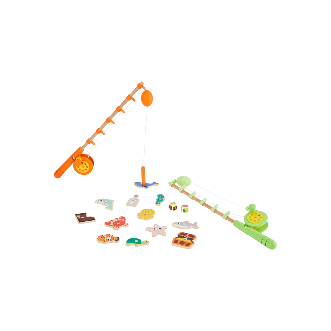 1 Wooden Fishing Set, 1 of 6