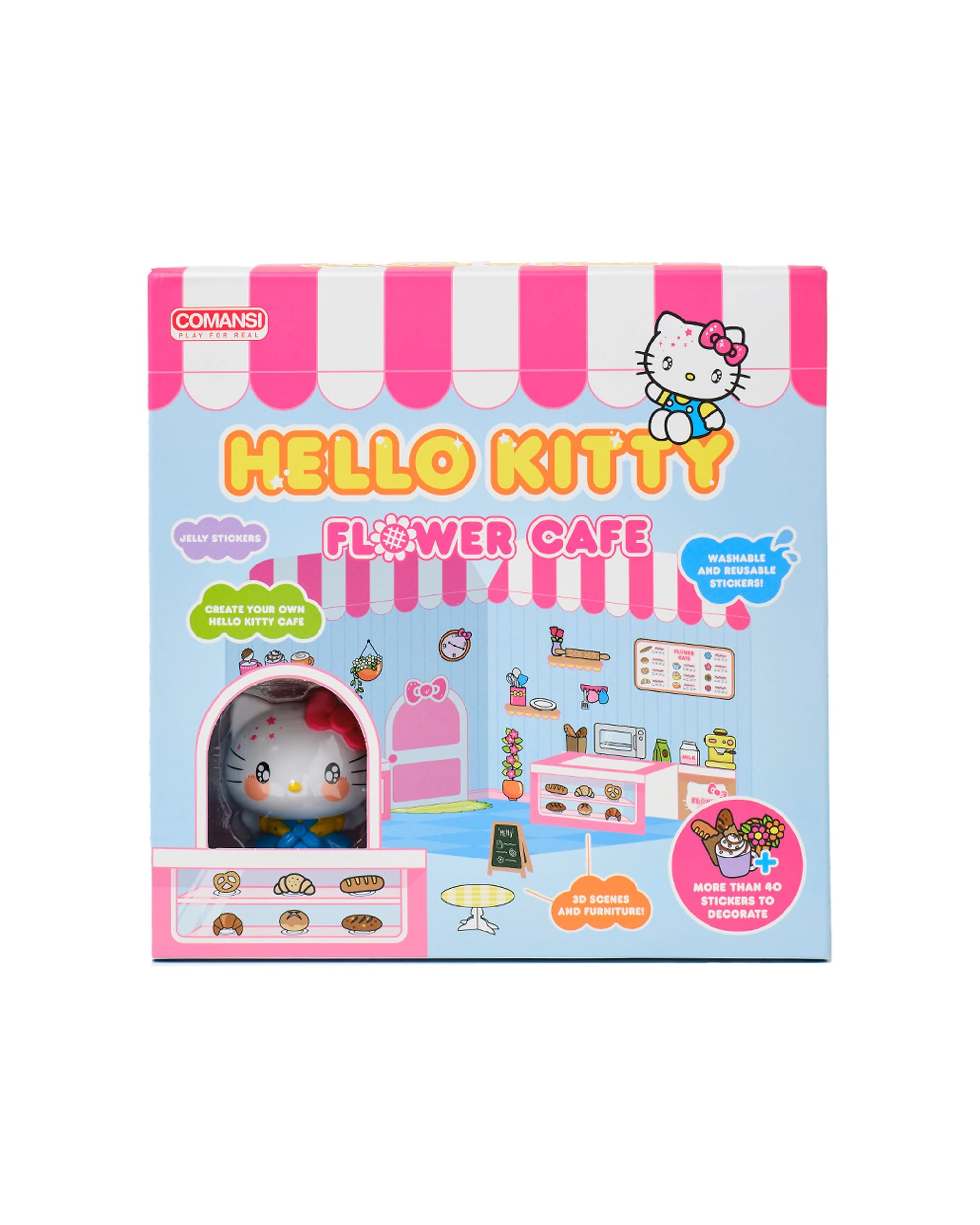 1 Hello Kitty & Friends - Sticker House Hello Kitty Flower Caf?, Playset, 5 years+, 1 of 3
