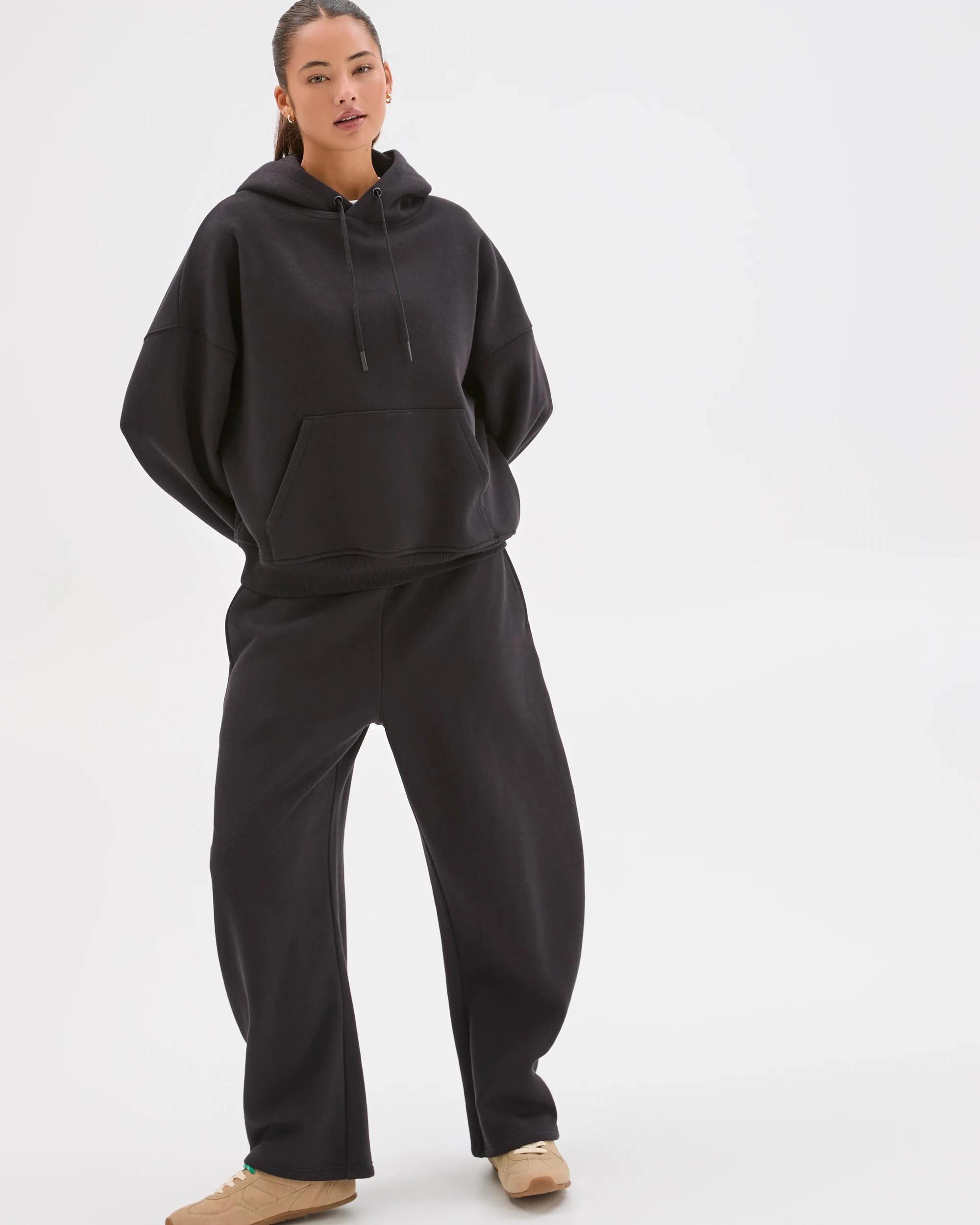 4 Lily Loves Australian Cotton Blend Hoodie BLACK, 4 of 7