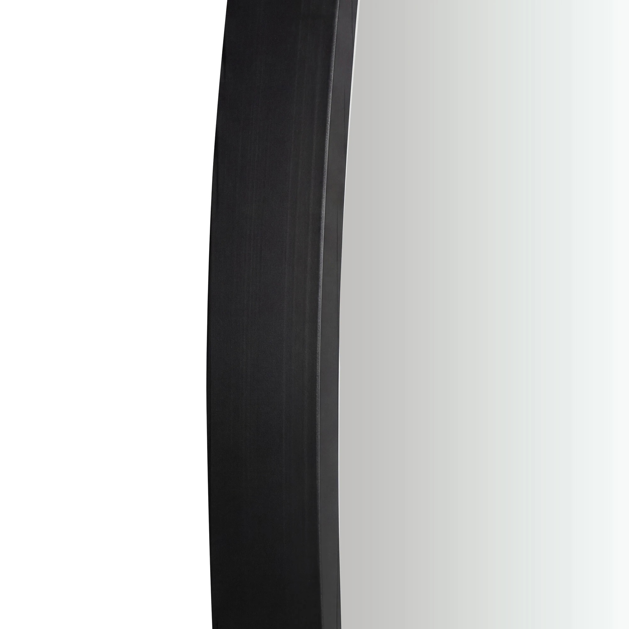 4 Yezi Wall Mirror Aluminum Frame Round Mirror 60cm HD Clear Bathroom Black, 4 of 5