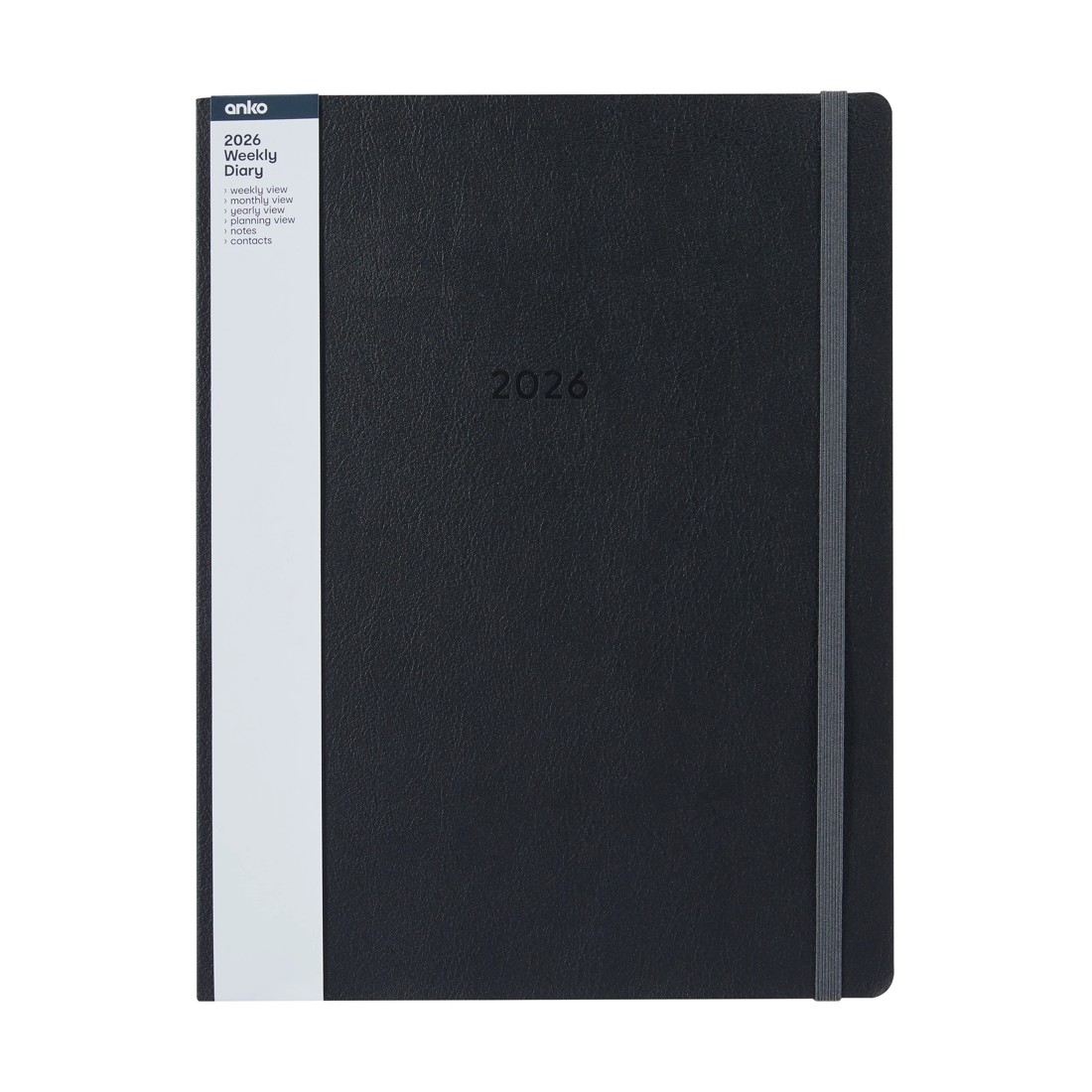 7 2026 Weekly Diary - Black, 7 of 8