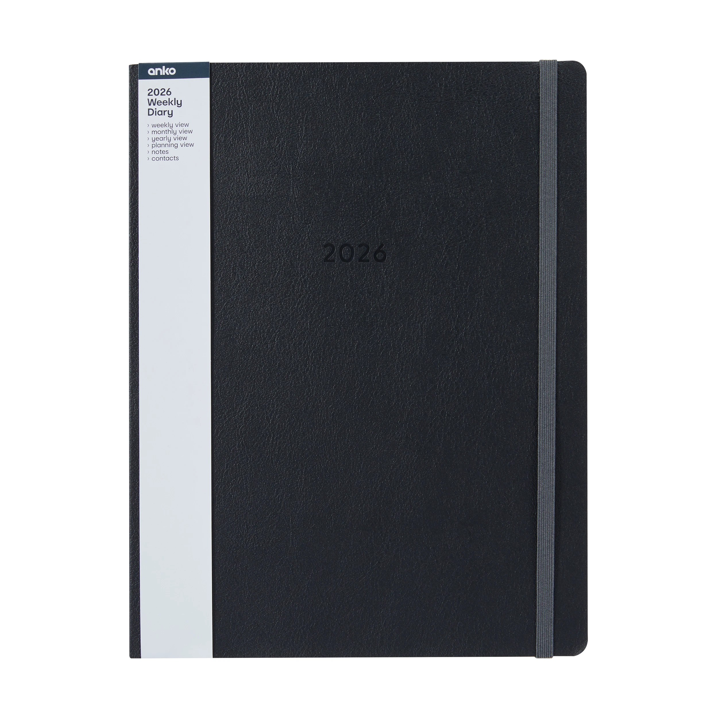 7 2026 Weekly Diary - Black, 7 of 8
