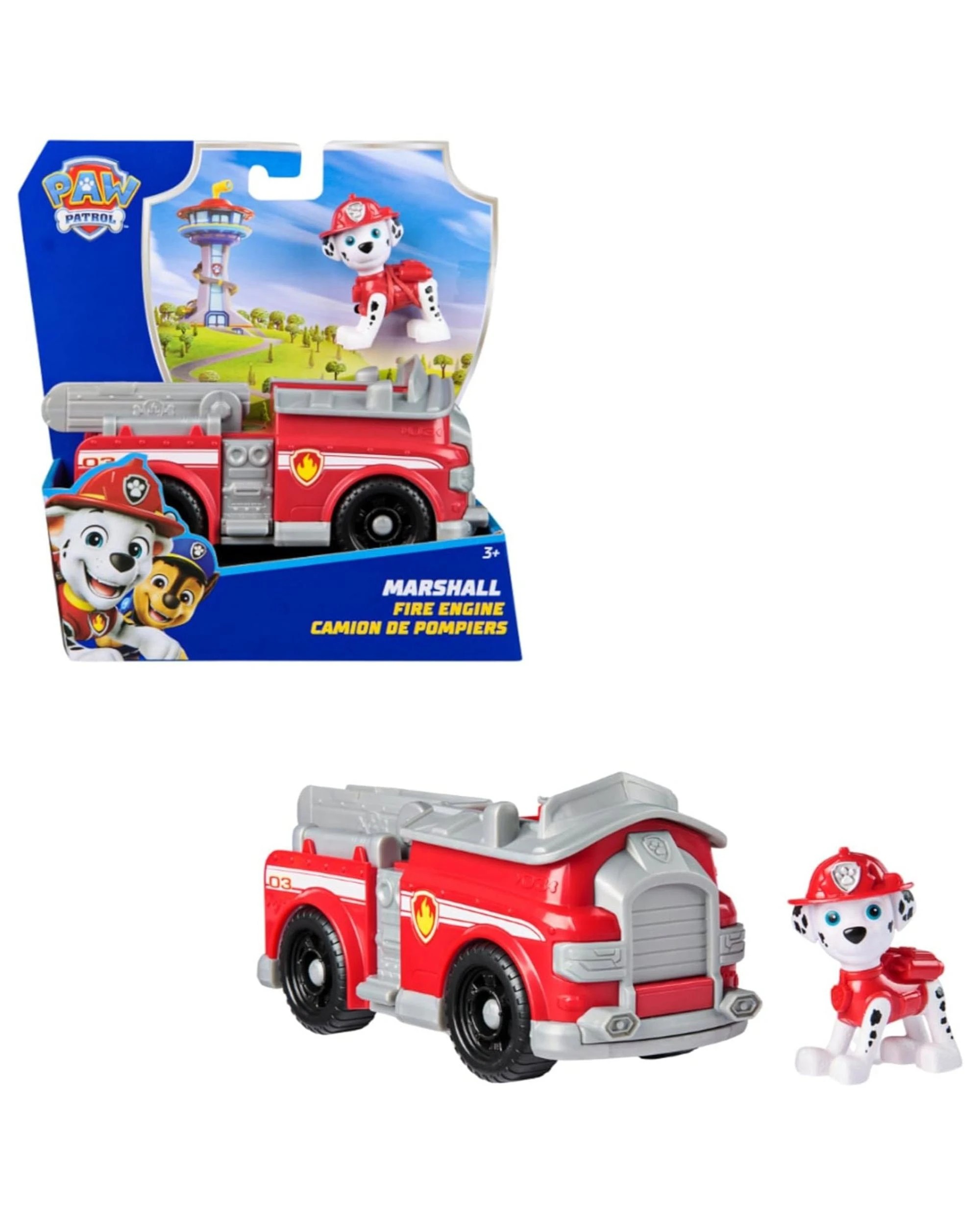 1 Paw Patrol Sustainable Basic Vehicle Marshall Fire Engine, 1 of 3