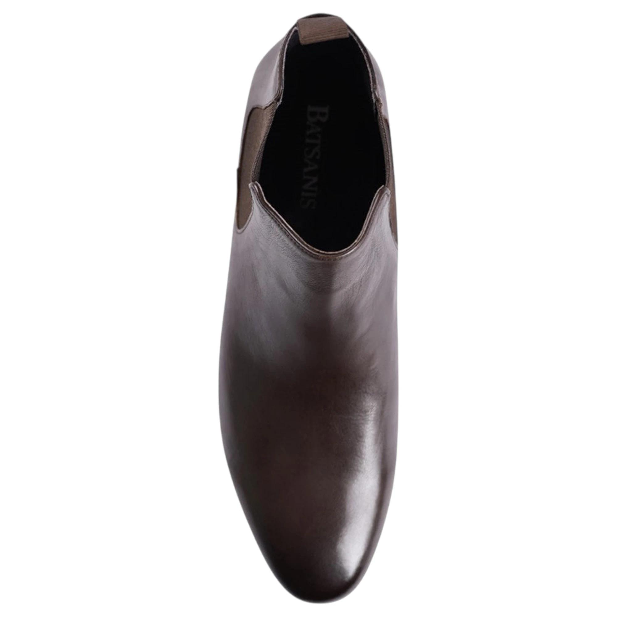 4 Batsanis Mens Adonis Chelsea Boots COFFEE, 4 of 6