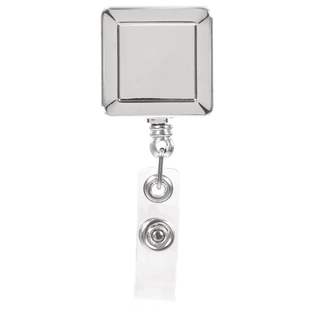 2 Rexel Heavy Duty Badge Reel Chrome, 2 of 2