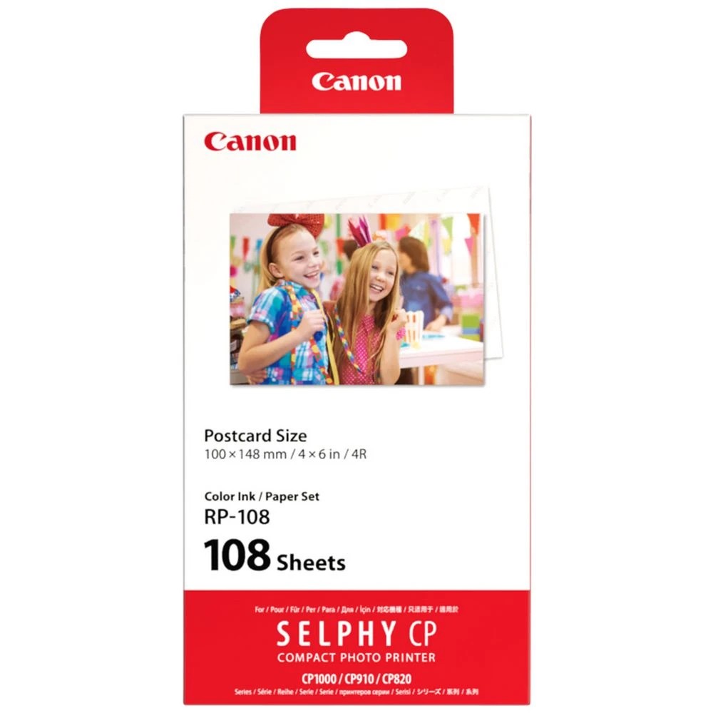 1 Canon SELPHY RP-108 Color Ink/Paper Set 108 Sheets, 1 of 3
