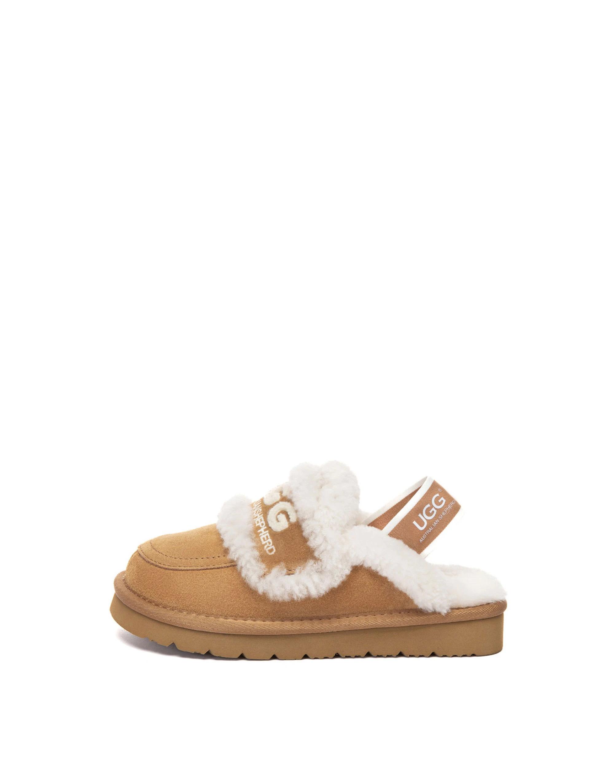 4 Australian Shepherd UGG Kids Rilee Slippers CHESTNUT, 4 of 5
