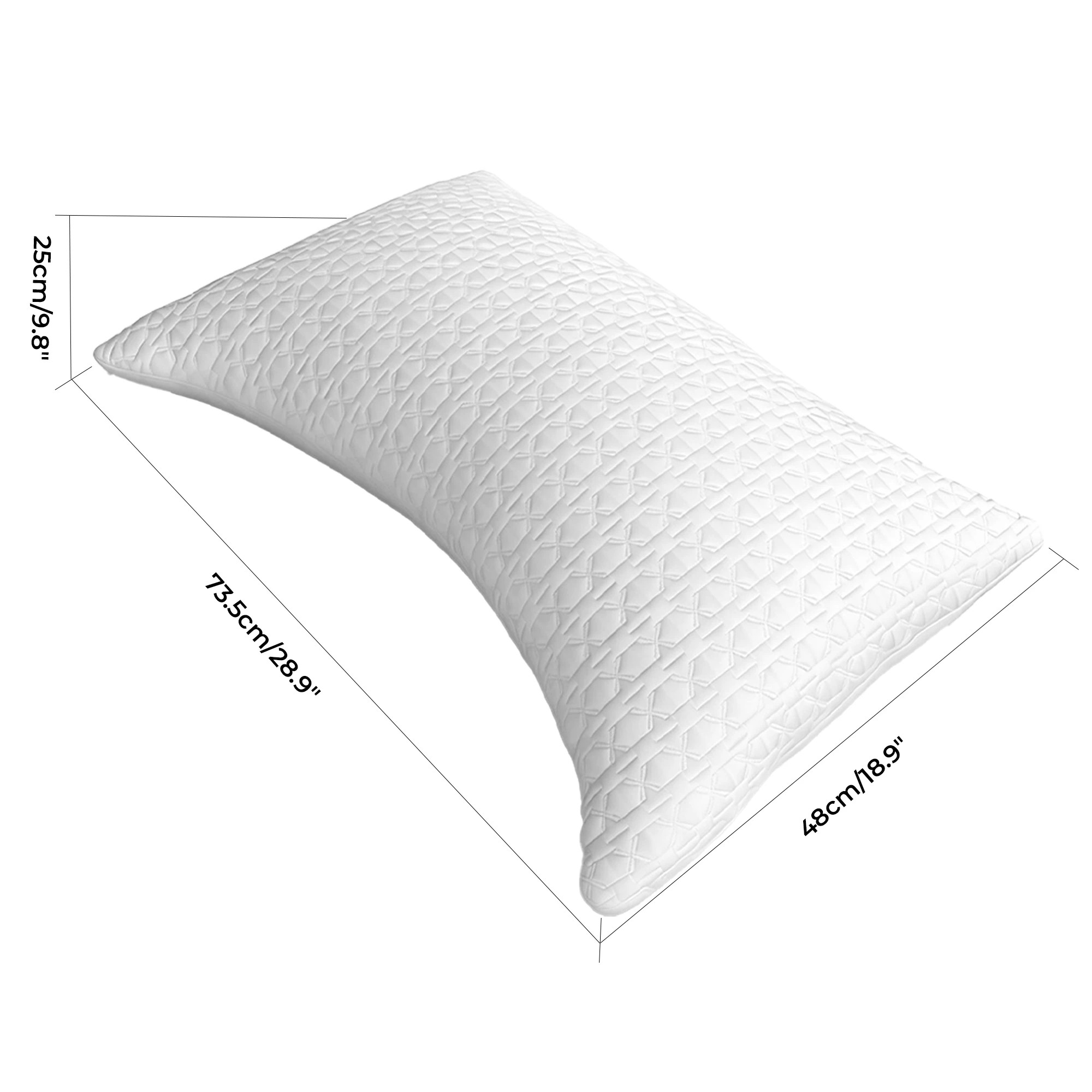 3 Dreamz Memory Foam Side Sleeper Pillow, 3 of 9