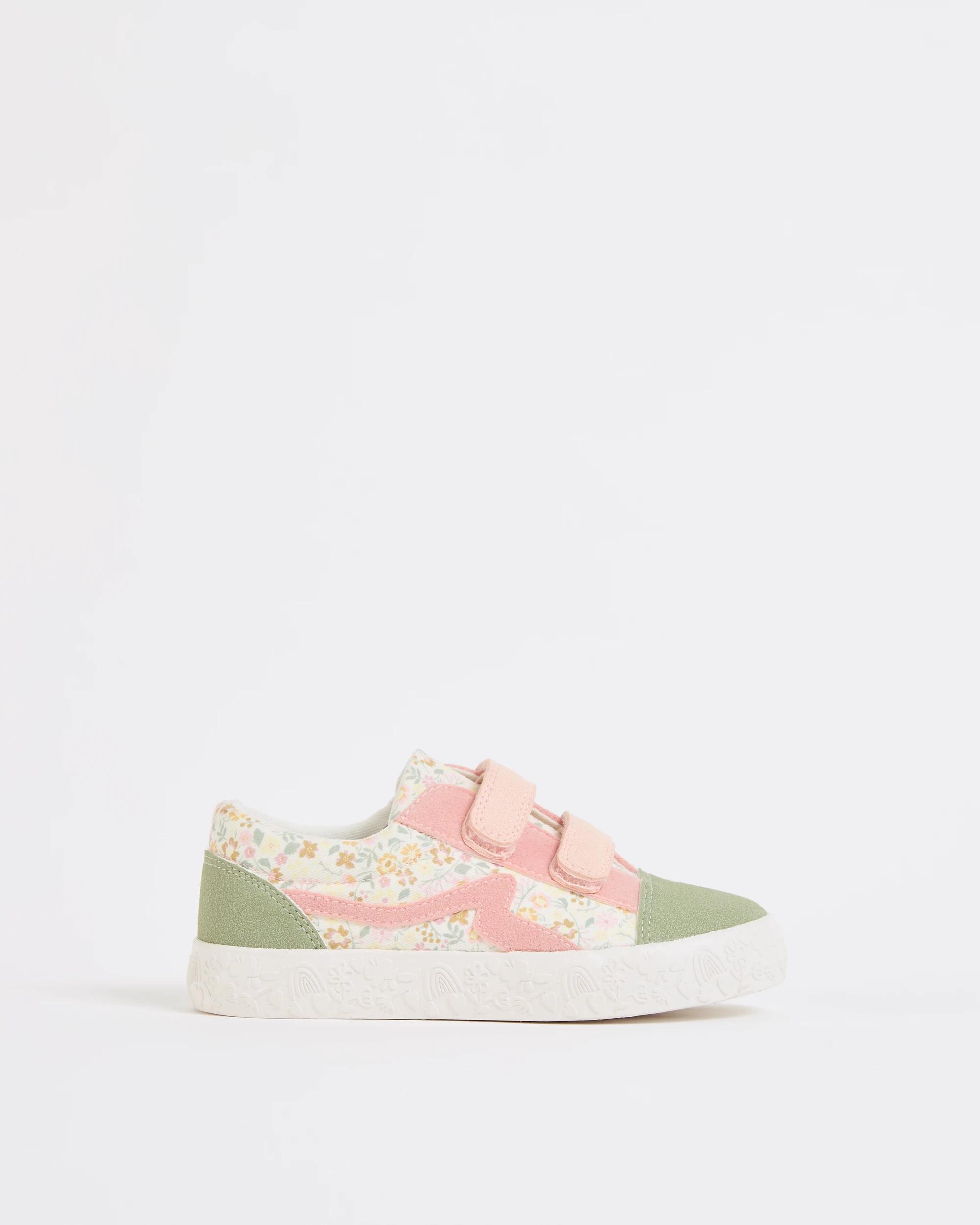 1 Target Kids Elevated Canvas Sneakers FLORAL, 1 of 3