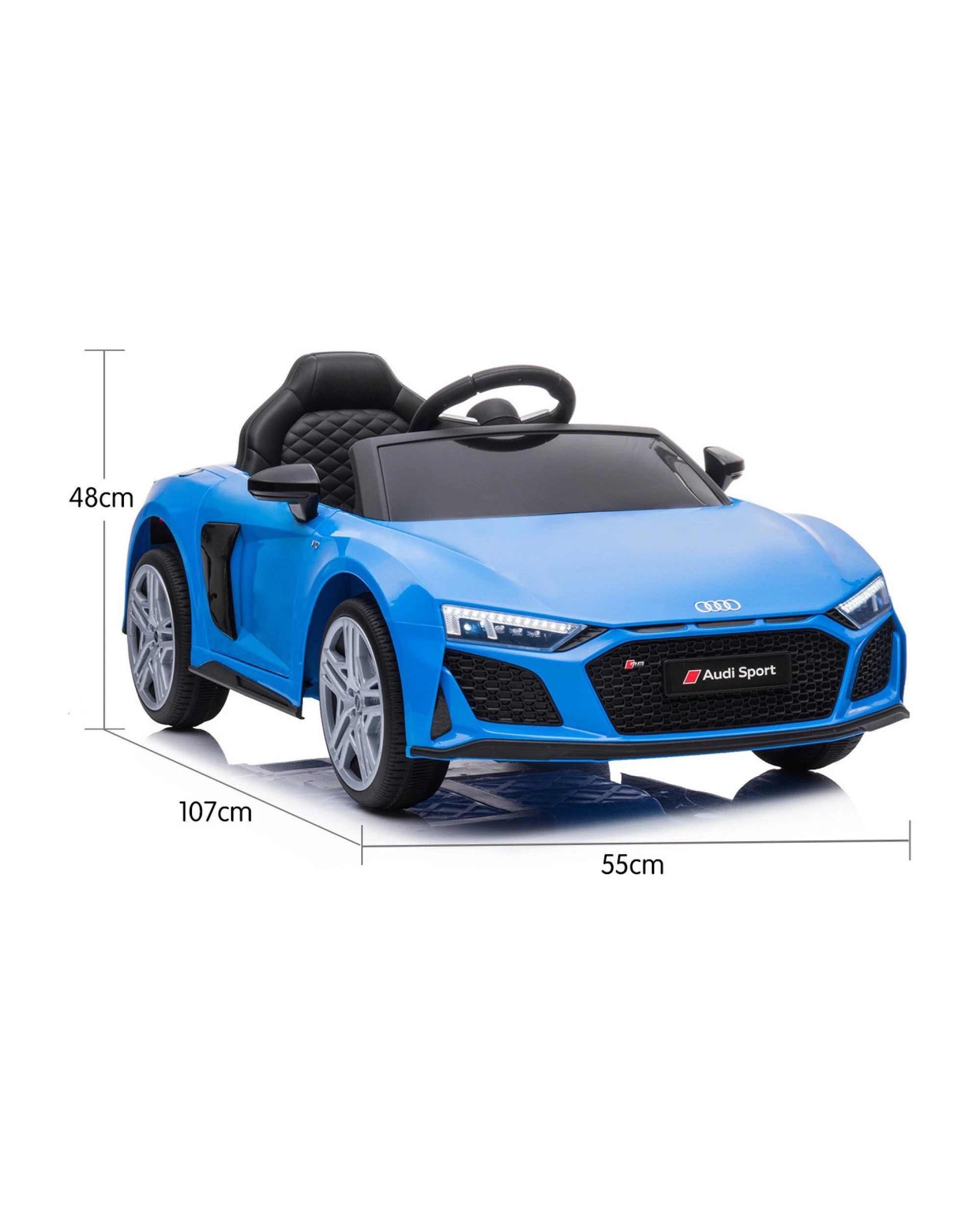 10 Kahuna Audi Sport Licensed Kids Electric Ride On Car Remote Control Blue, 10 of 10