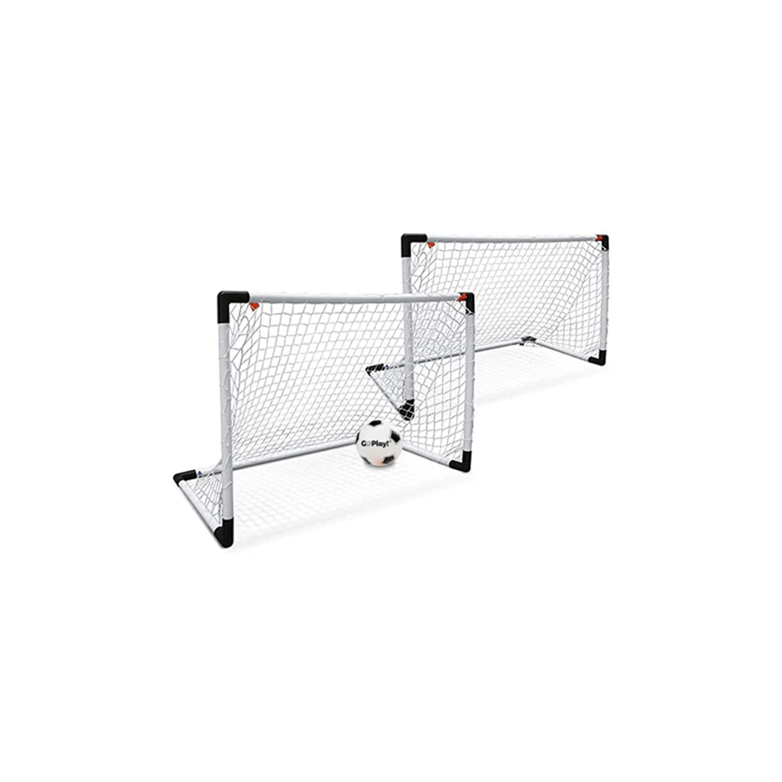 1 Go Play 2-in-1 Indoor Outdoor 182cm Soccer Goal Post Kids 5 Plus Set Complete - White, 1 of 4