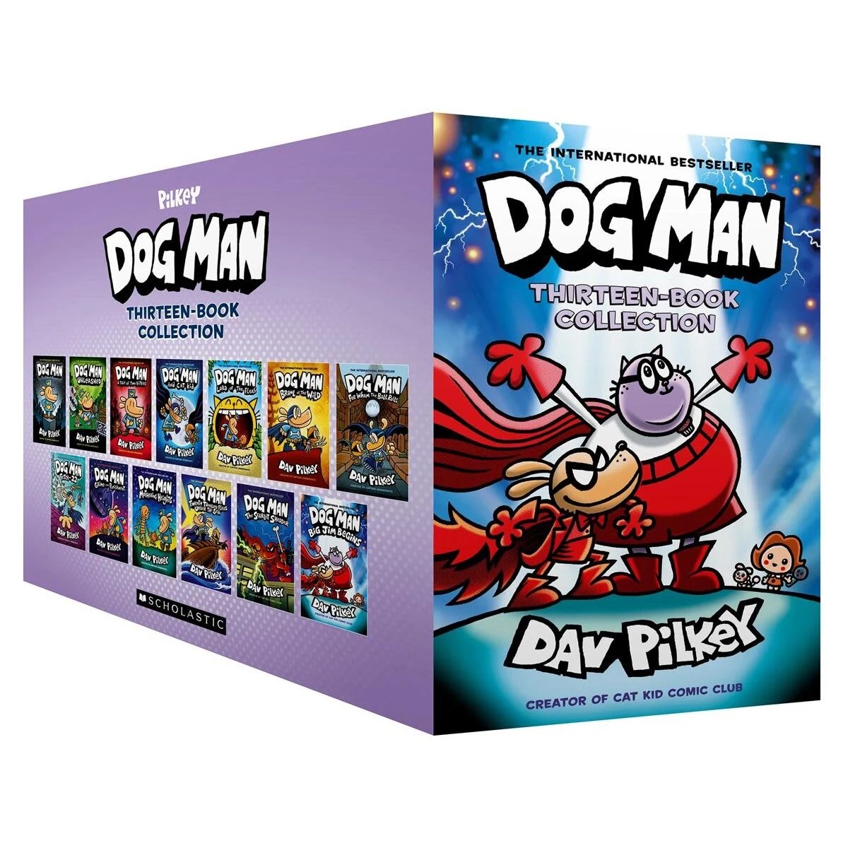 1 Dog Man: Thirteen-Book Collection by Dav Pilkey - Book, 1 of 2