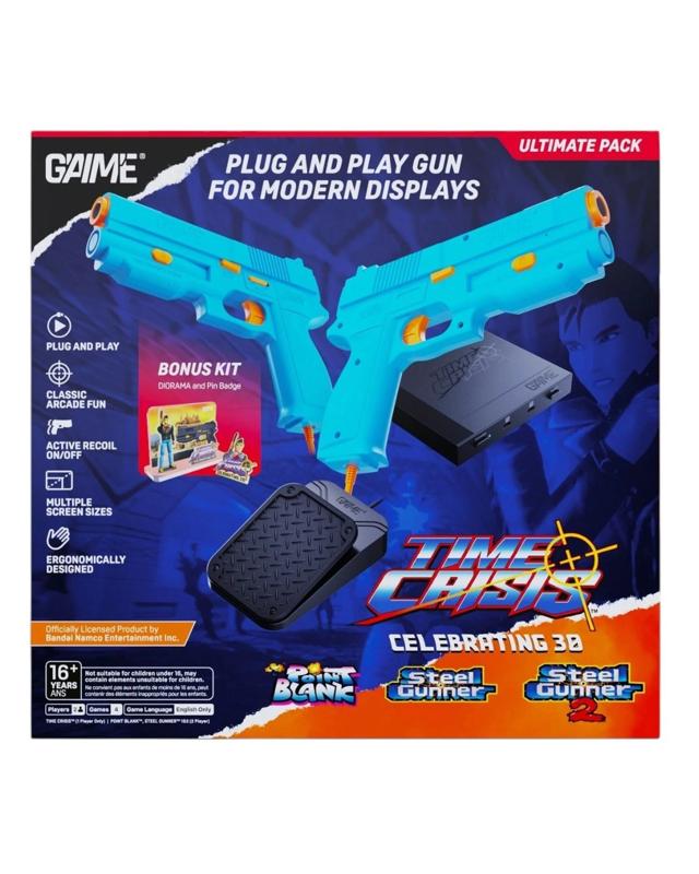 G'AIM'E Time Crisis Gun Controller Set for Modern TVs - 2 Gun Ultimate Pack - 