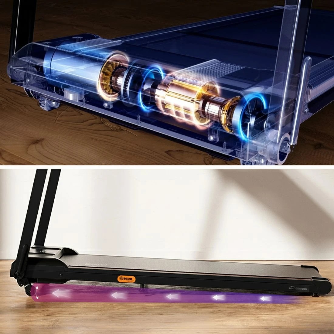 7 Everfit Treadmill Electric Walking Pad Foldable Incline for Home Office Gym - Black, 7 of 7