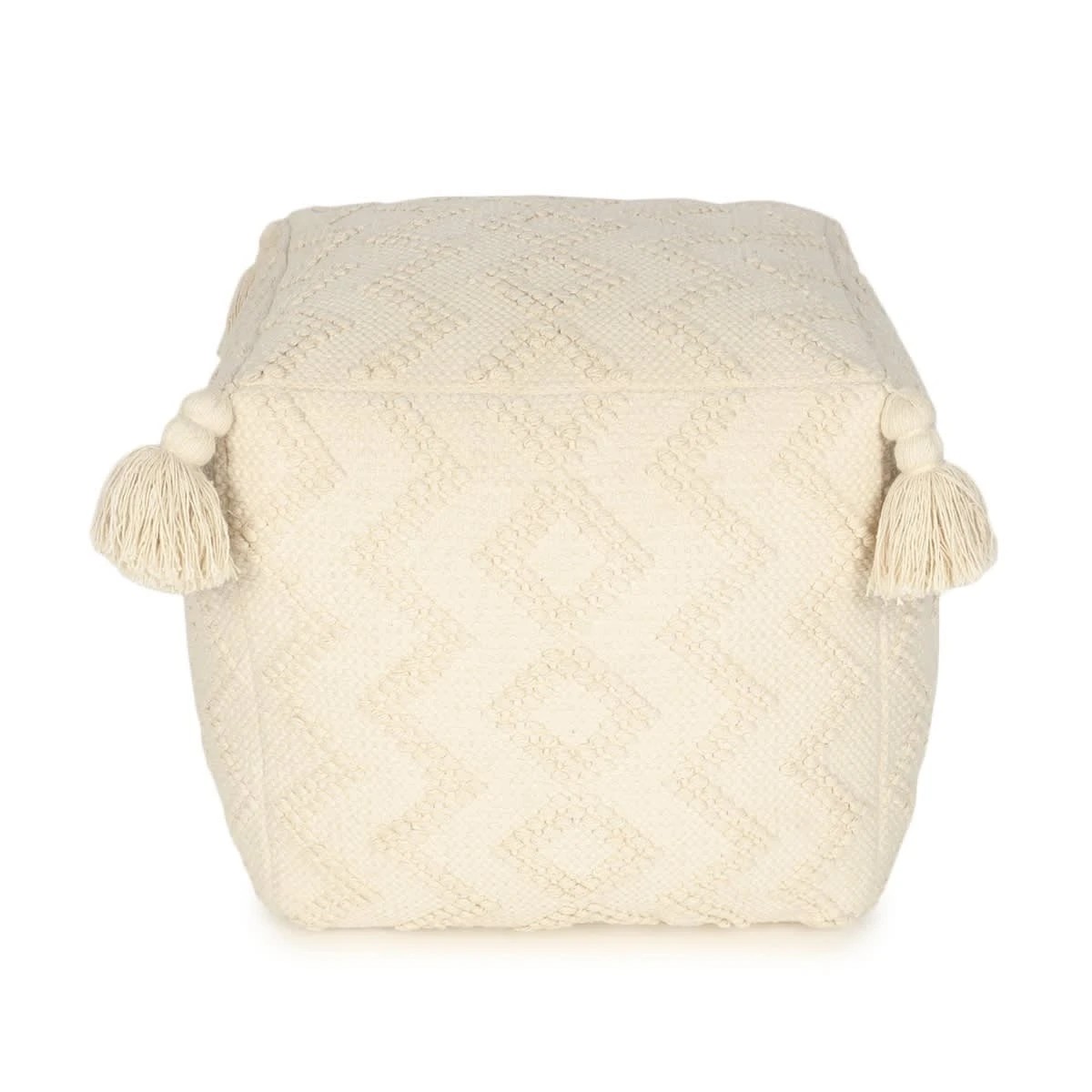 2 Faye Tassel Ottoman - Natural, 2 of 7