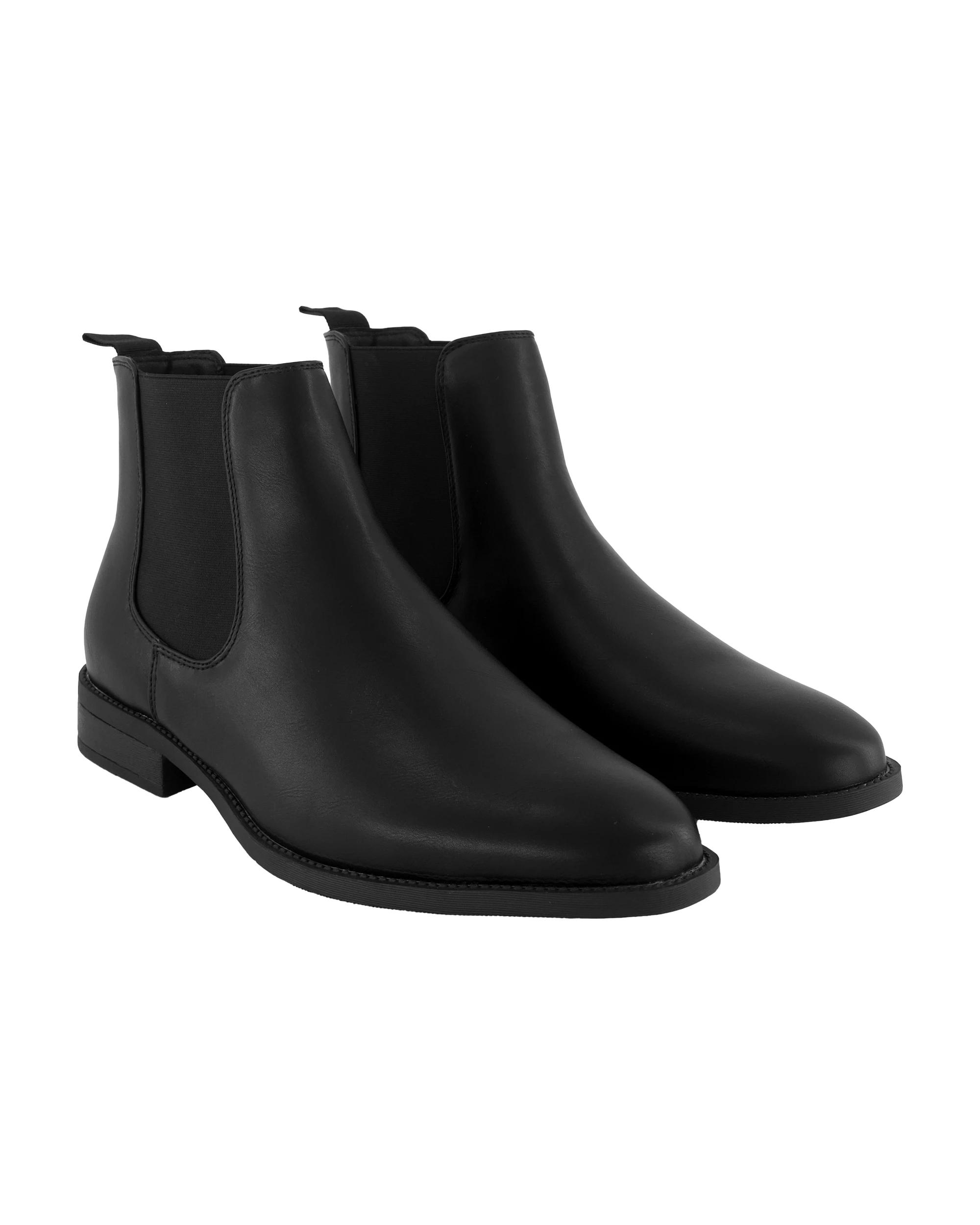 4 PU Gusset Boots Black, 4 of 4