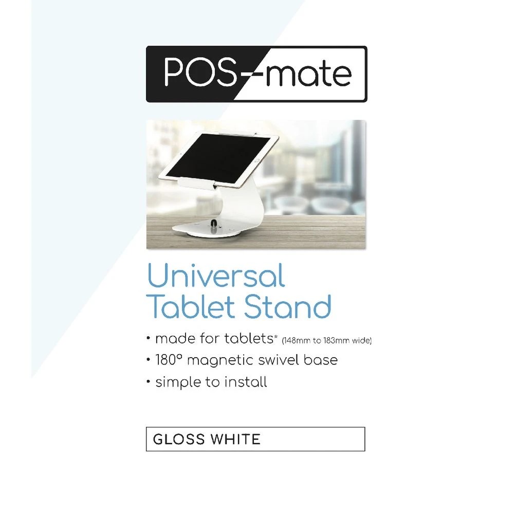6 POS-mate Universal Tablet Stand Gloss White, 6 of 6