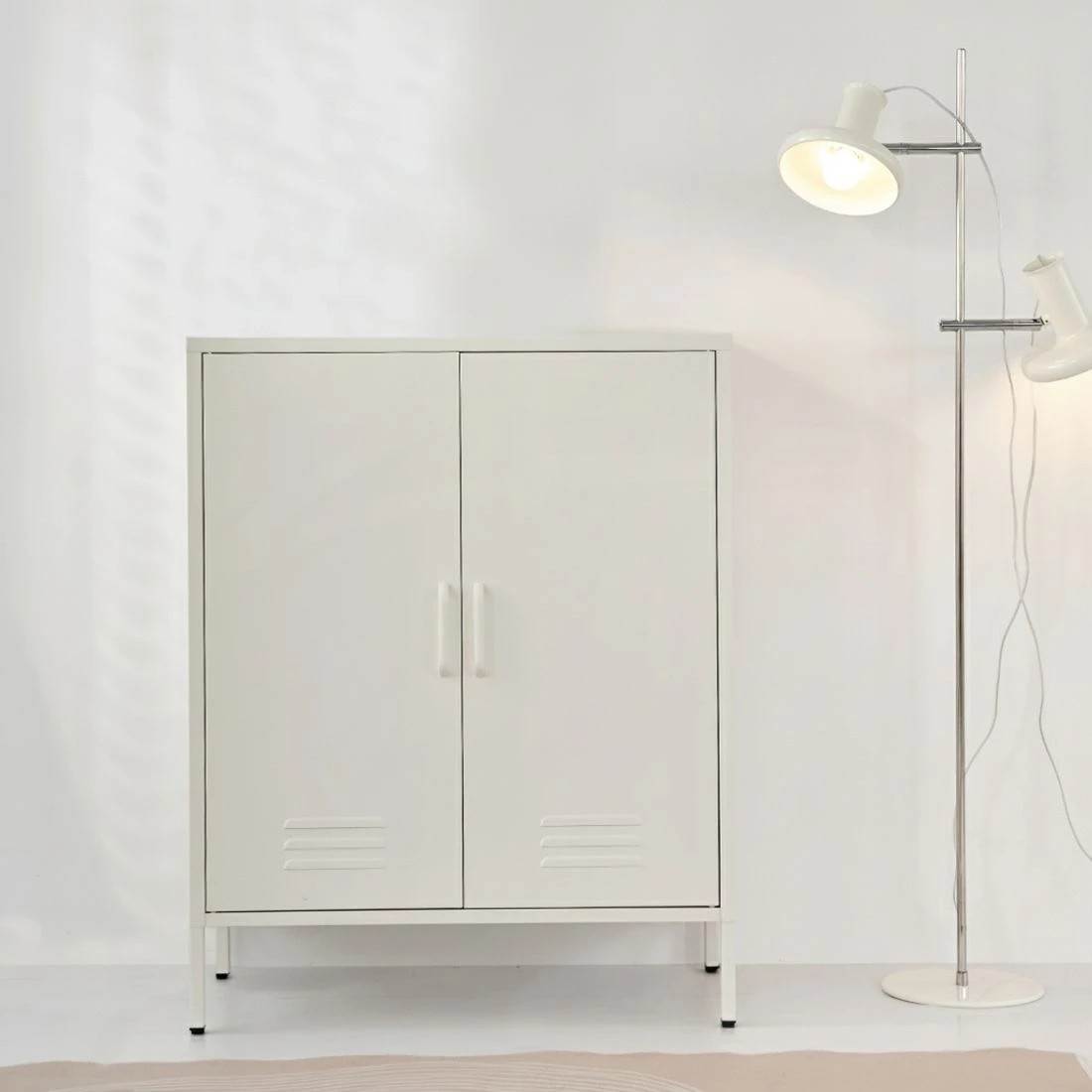 7 Artiss Buffet Sideboard Metal Cabinet - SWEETHEART - White, 7 of 8