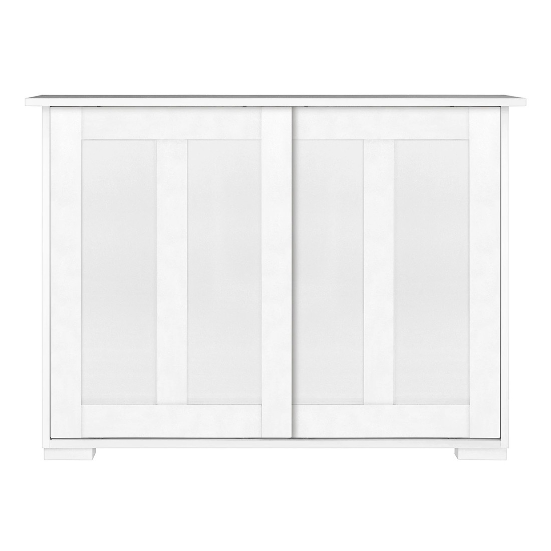 6 Oikiture Buffet Sideboard Cabinet Storage Cupboard Hallway Table
 - White, 6 of 10