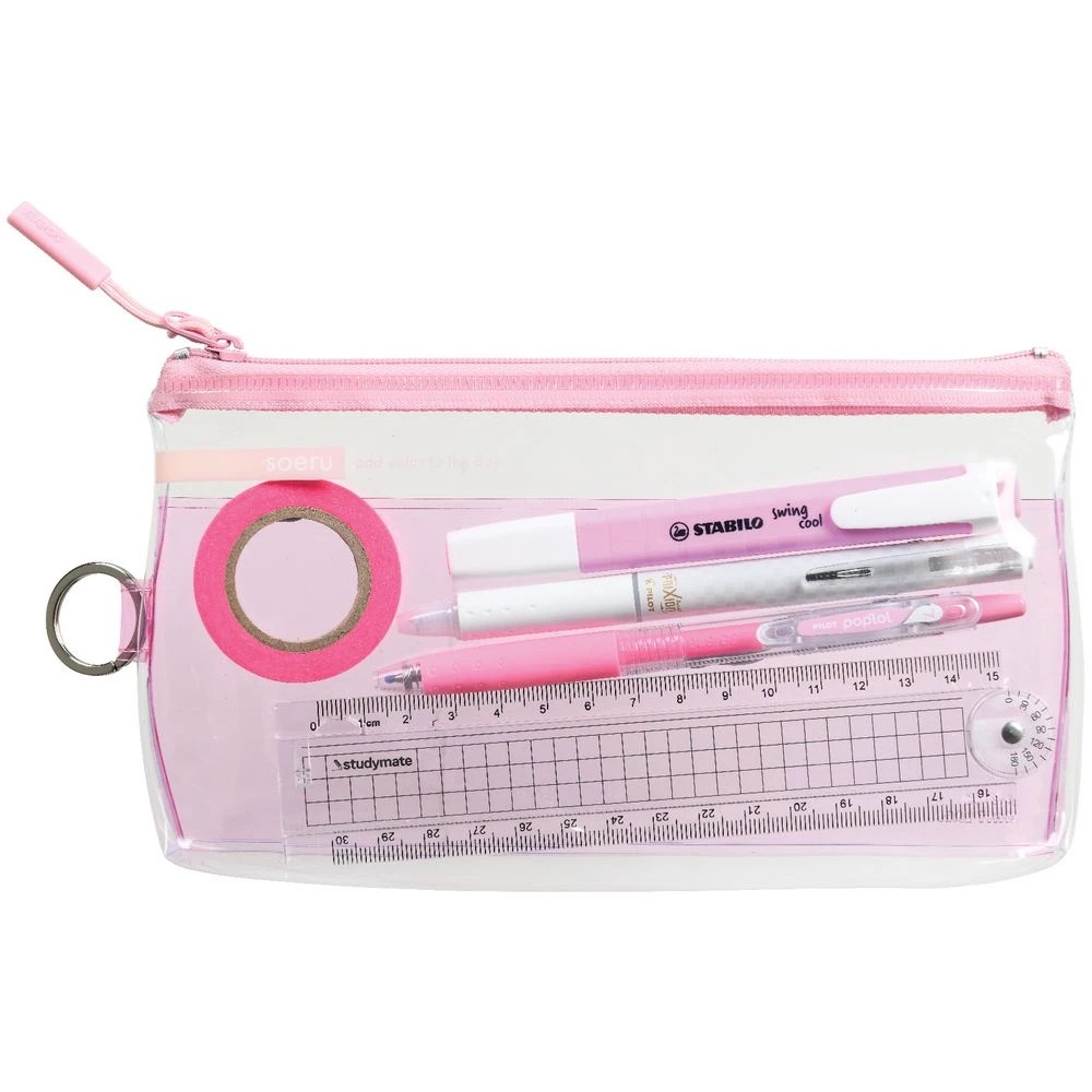 2 Soeru Slim Pen Case Clear Pink, 2 of 3