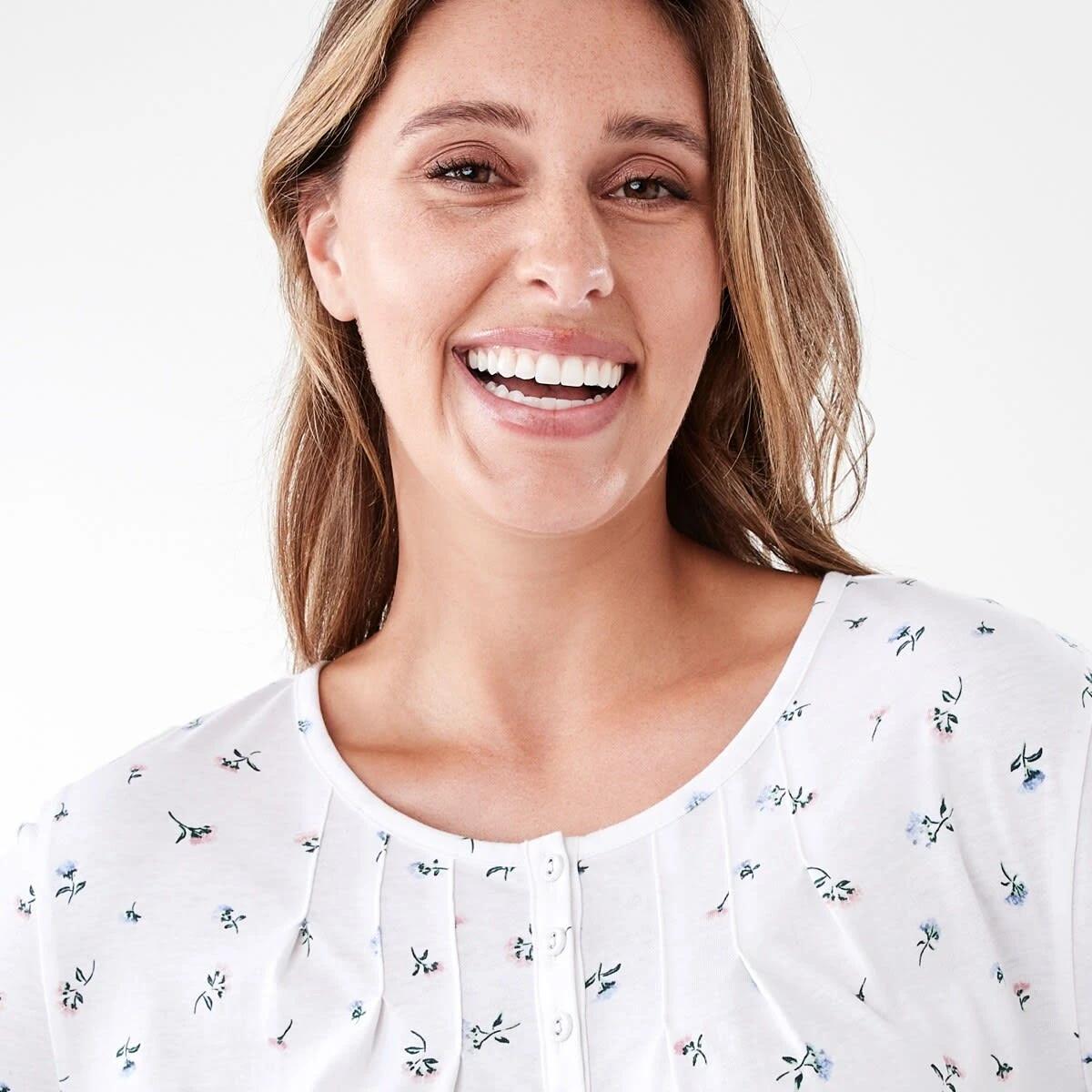 4 Long Sleeve Traditional Nightie Clove Frl, 4 of 6
