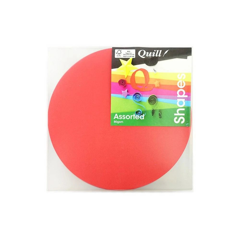 2 Quill Paper Shapes Circles Matte 180mm 80gsm 500 Pack, 2 of 2