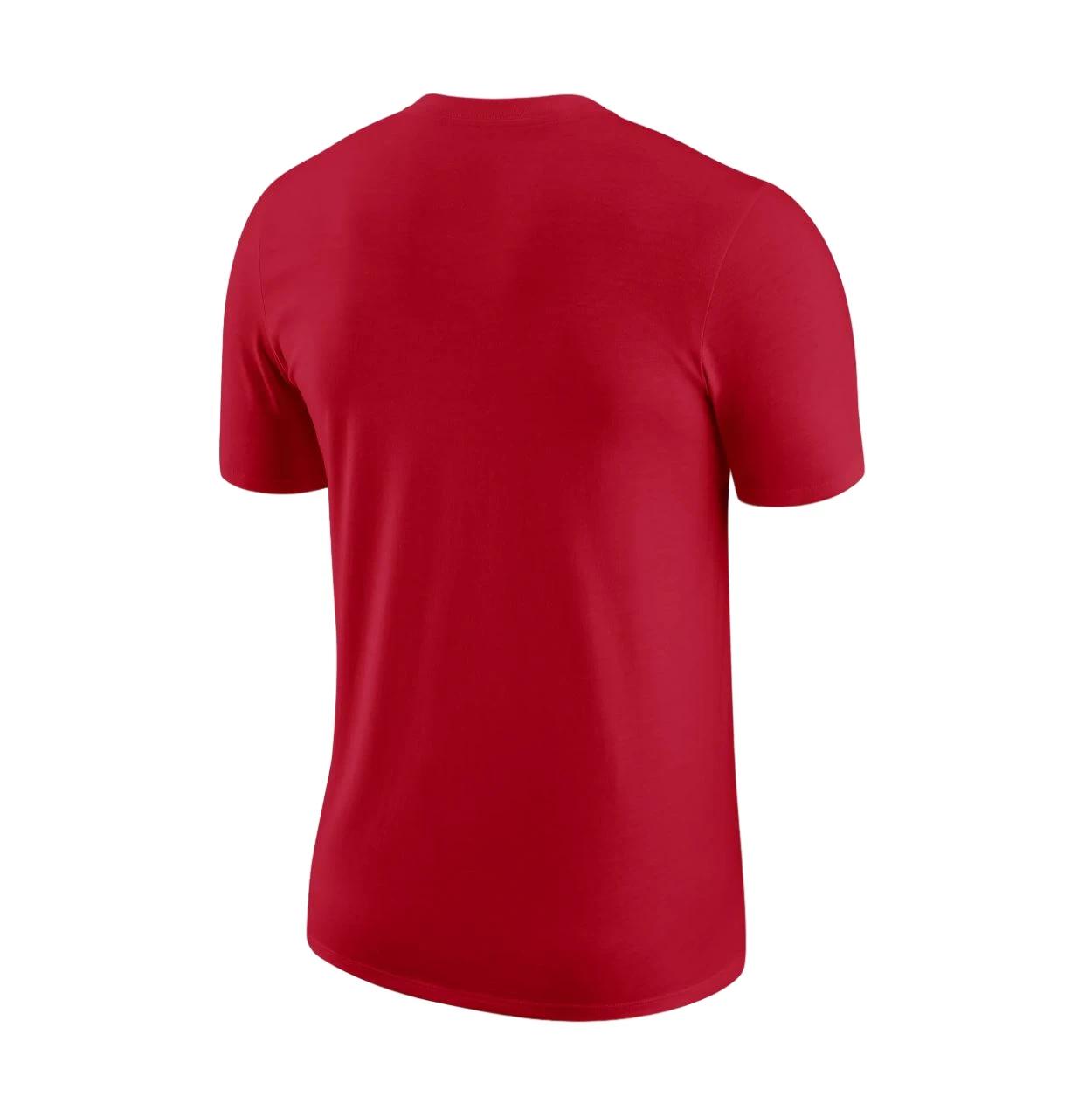 2 Nike Mens NBA Chicago Bulls Logo Essential Red Short Sleeve T-Shirt RED, 2 of 5