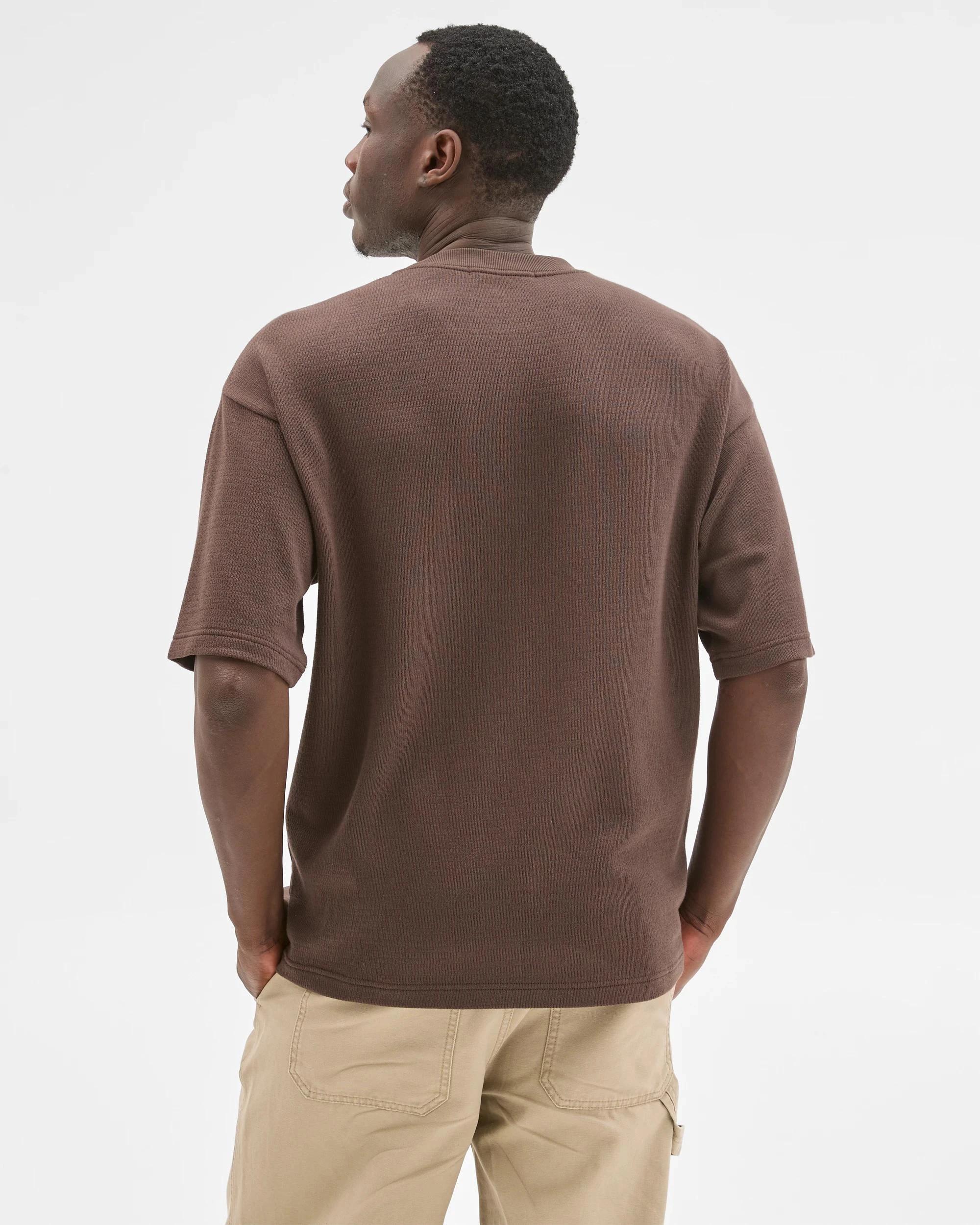 4 Commons Australian Cotton Heavyweight Oversized T-Shirt CHOCOLATE, 4 of 6
