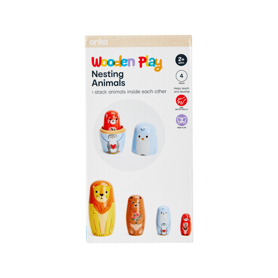 9 4 Piece Nesting Animals, 9 of 9