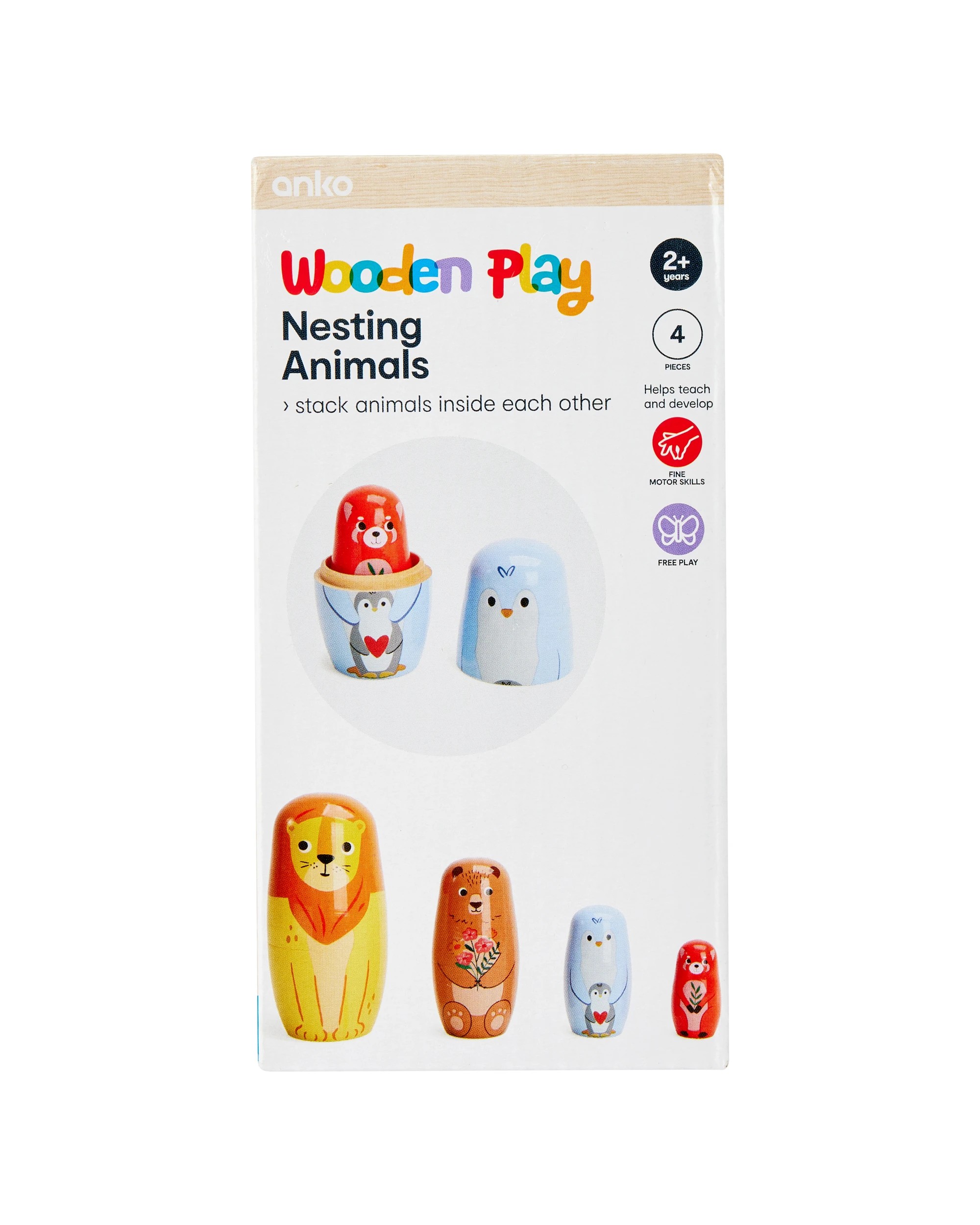 9 4 Piece Nesting Animals, 9 of 9