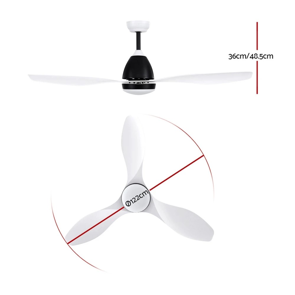 2 Devanti 48'' Ceiling Fan DC Motor w/Light w/Remote - Multi, 2 of 7