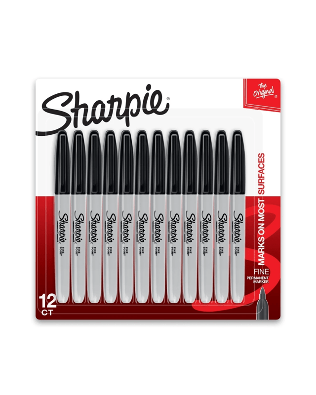12 Pack Sharpie Fine Point Permanent Markers - B