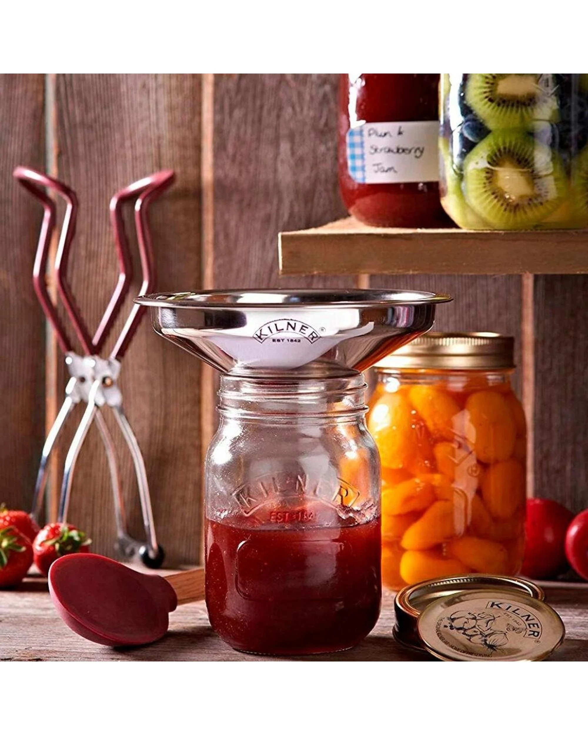 3 Kilner Stainless Steel Easy Fill Funnel 14.5cm, 3 of 4