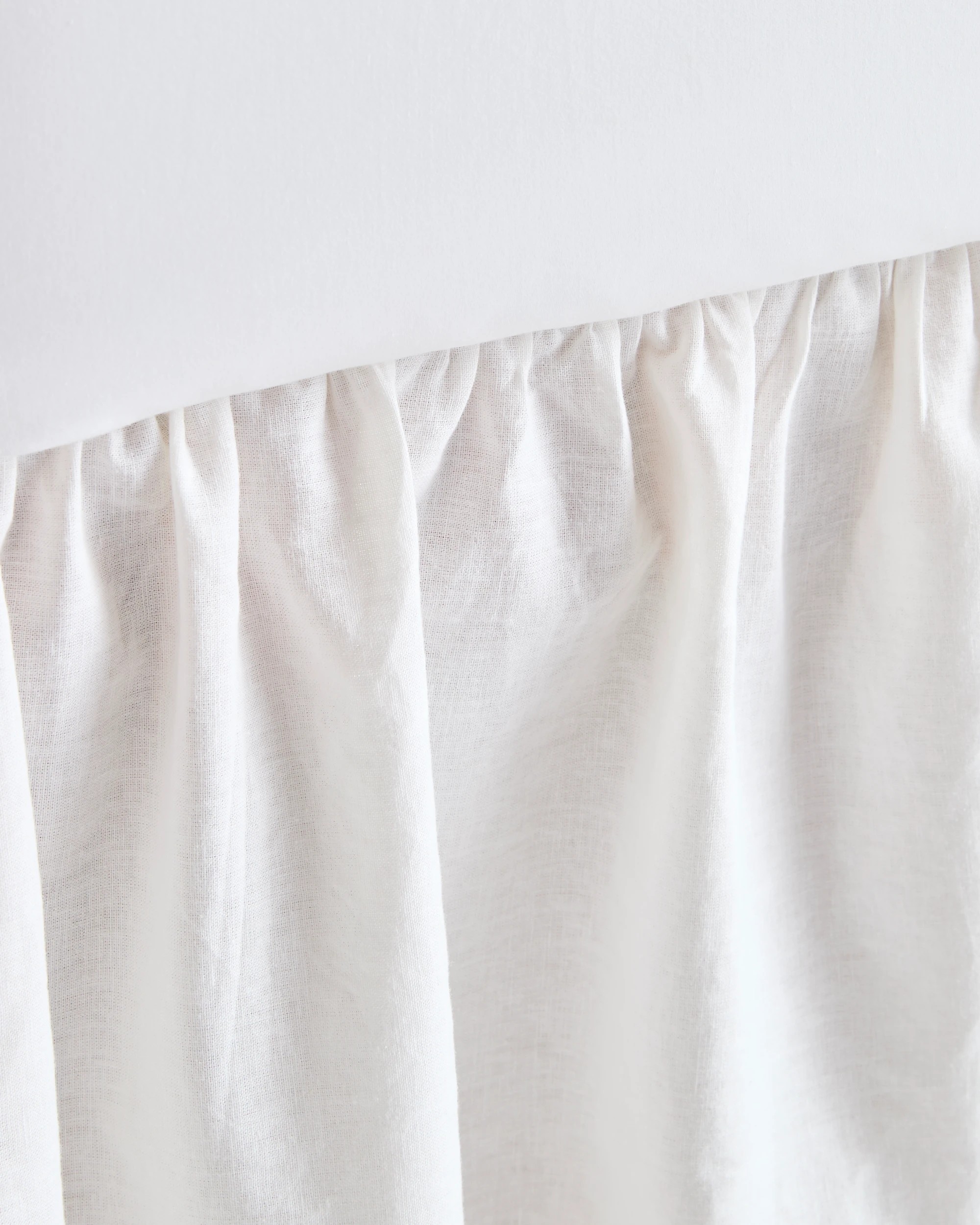 2 Target Laynie Linen Cotton Valance - Queen Bed - White, 2 of 2