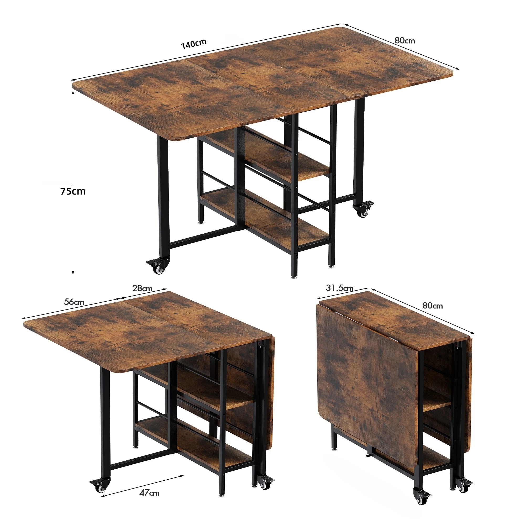 6 Advwin Kitchen Bakers Rack with Power Outlet, 6 of 10