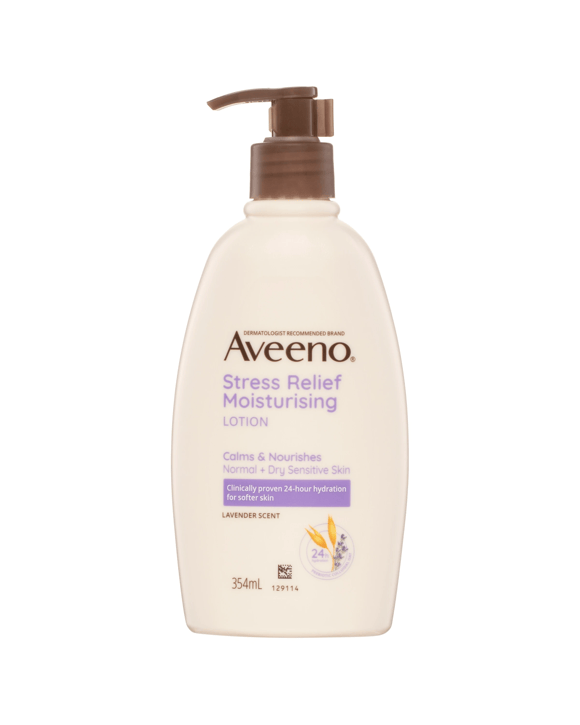 Aveeno Stress Relief Moisturising Body Lotion 354ml - Lavender Scent