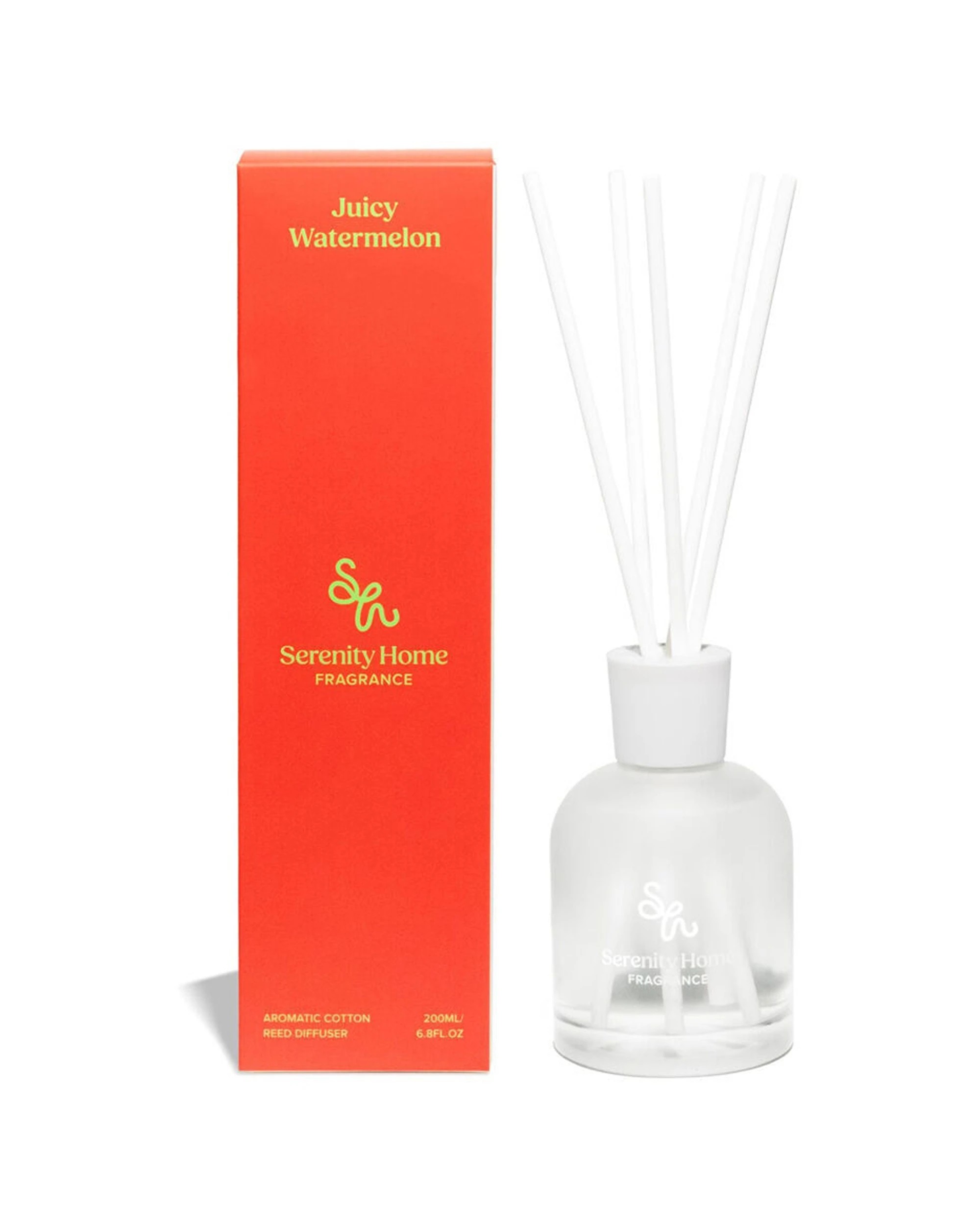 2 Serenity 2PK Reed Diffuser Refreshing Juicy Watermelon Scent Home Fragrance 200ml - Clear, 2 of 2