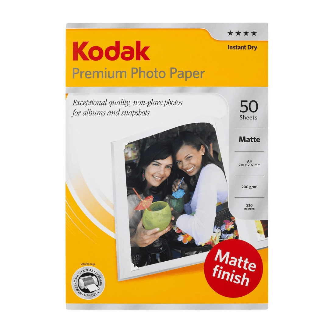 2 Kodak A4 Matte Premium Photo Paper 50 Pack, 2 of 3