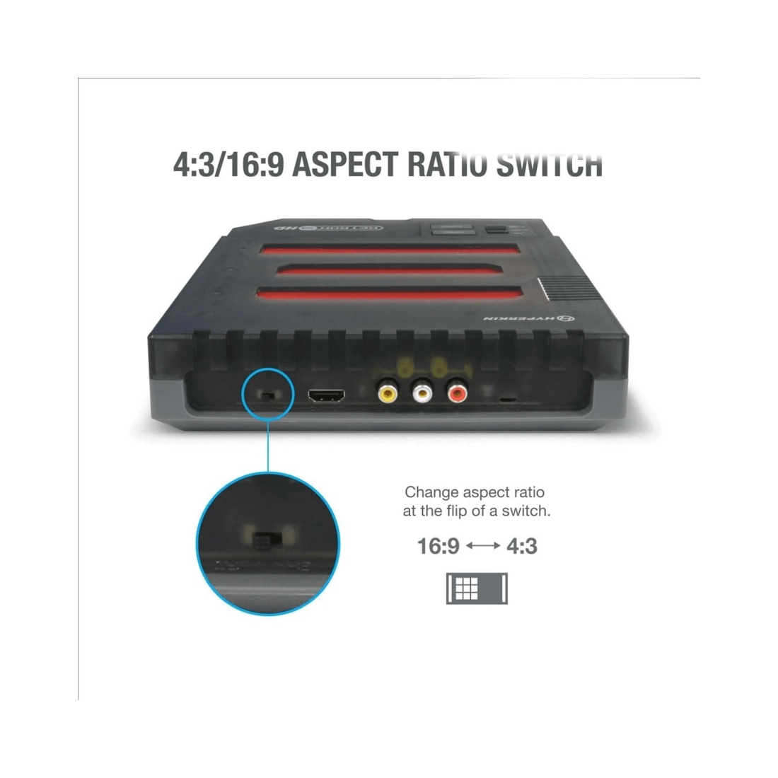 6 Hyperkin NES RetroN HD 3-in-1 Retro Gaming Console - Space Black - Multi, 6 of 8