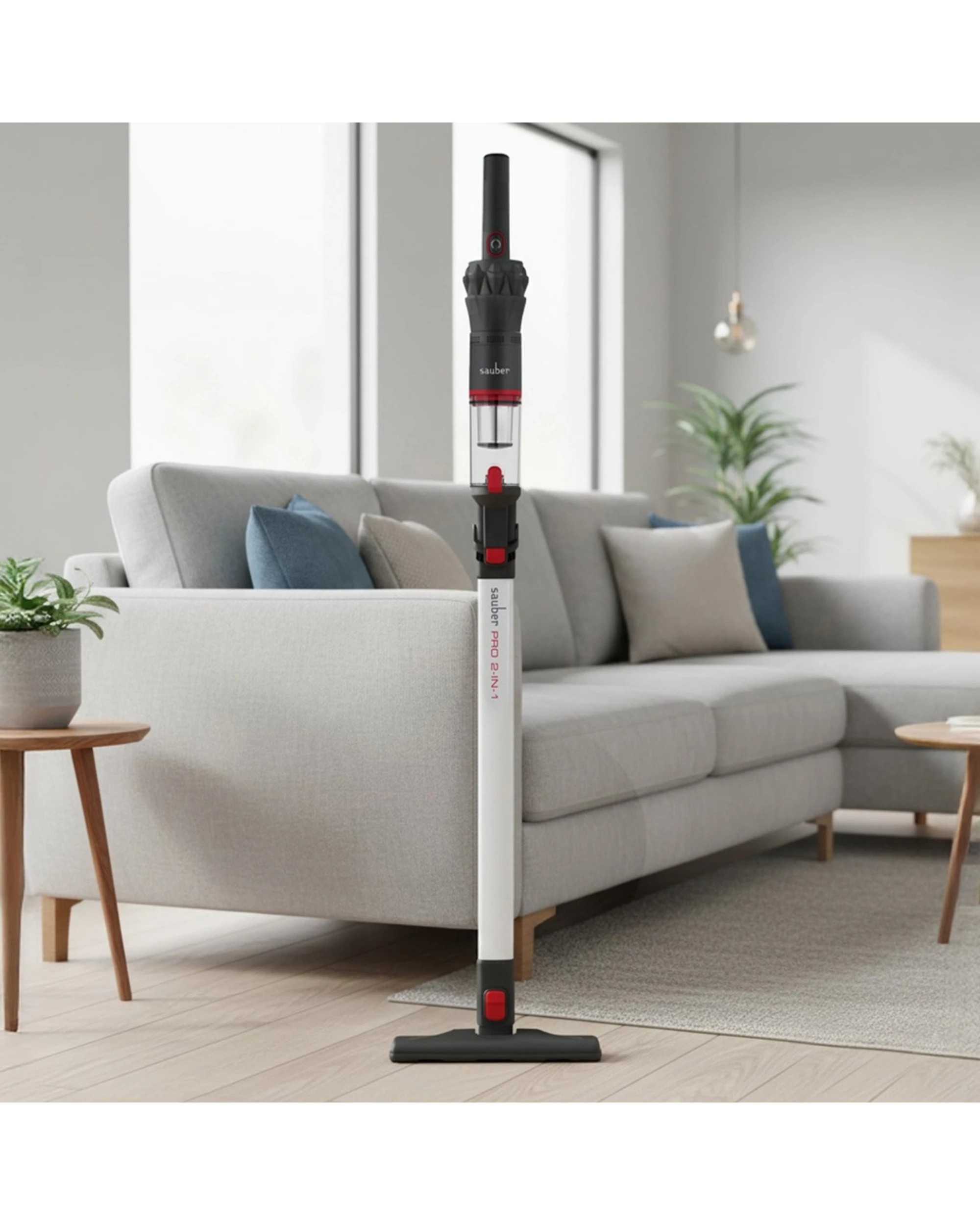 2 Sauber Pro 2 In 1 Handheld Cordless Stick Vacuum HEPA Filtration - Black, 2 of 4