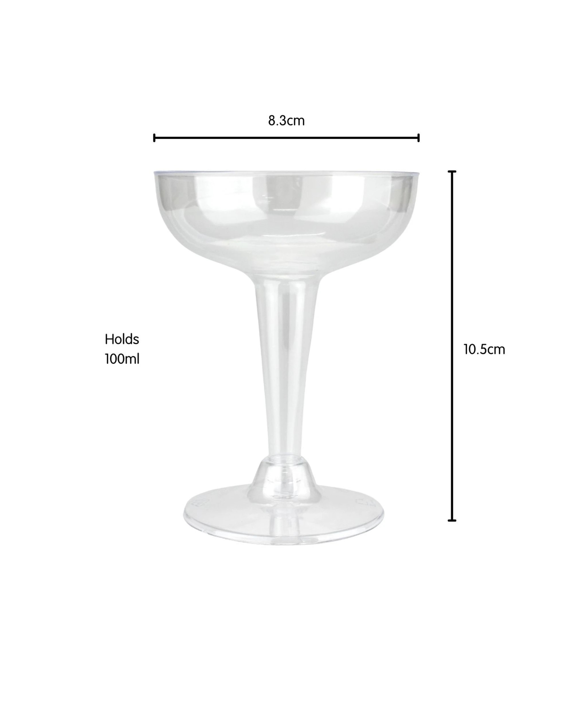 3 alpen Plastic Cocktail Glasses Pack of 12, 3 of 3