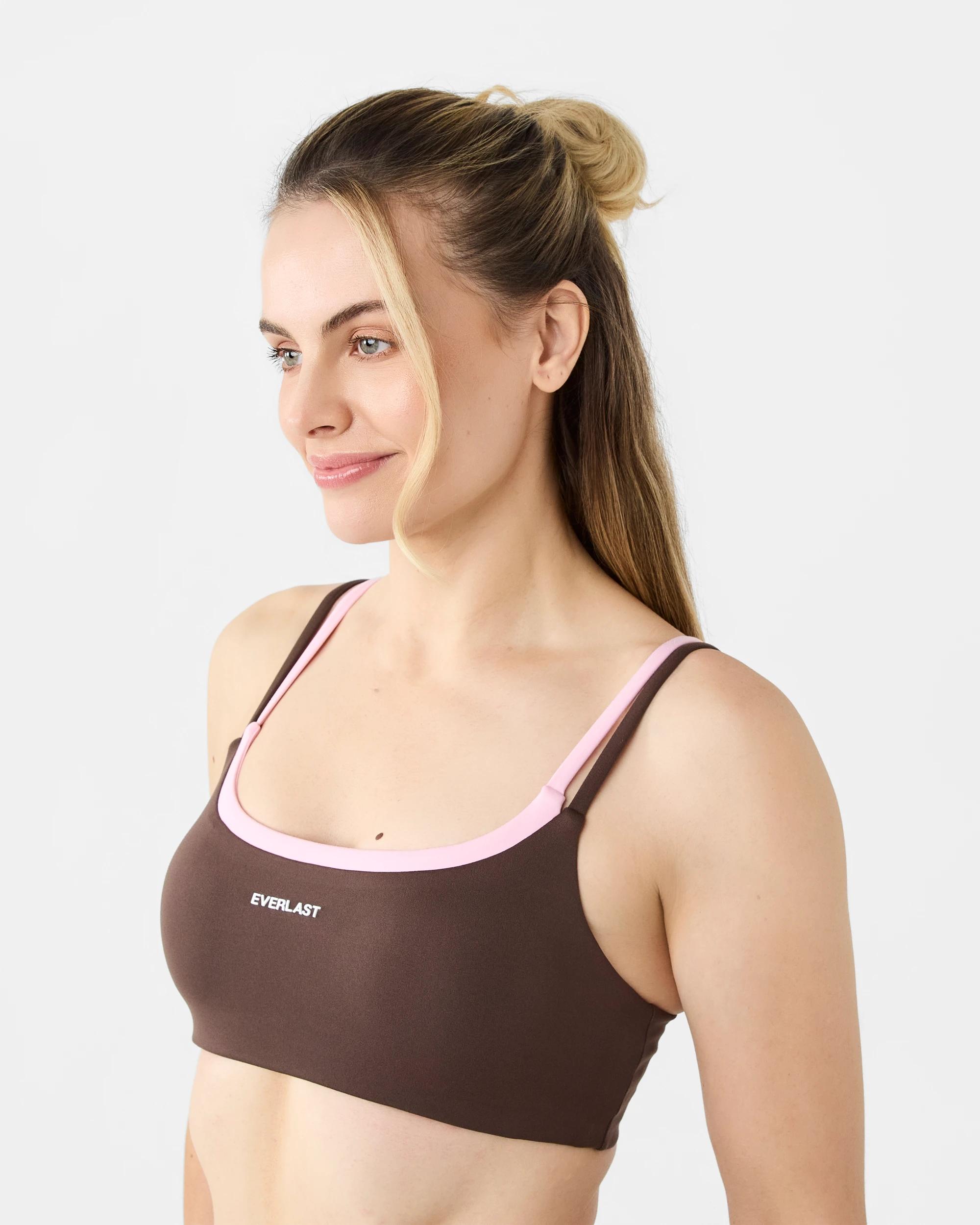 2 Everlast Womens Double Layer Crop Coffee, 2 of 7