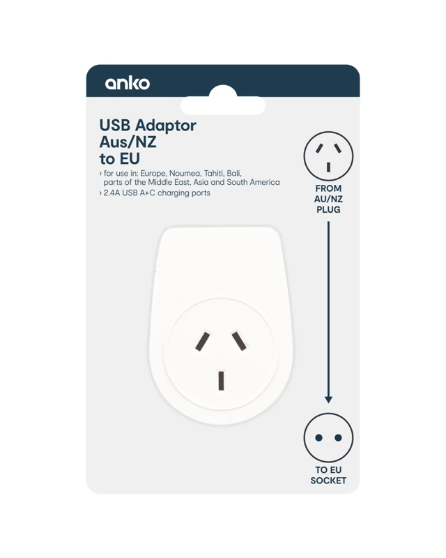 USB Reverse Compact Travel Adaptor - AU t