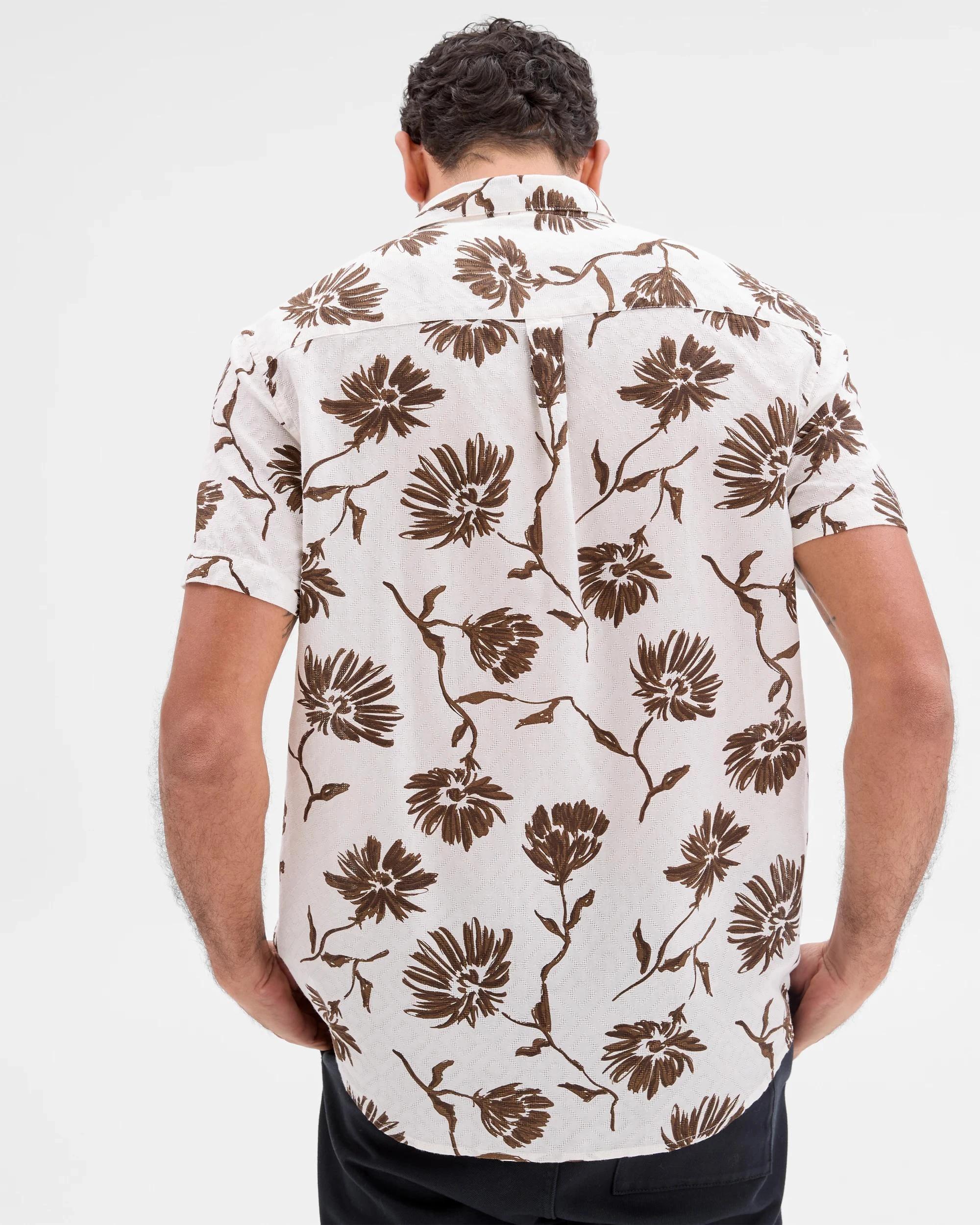 5 Target Australian Cotton Short Sleeve Floral Print Shirt STONE FLORAL, 5 of 5