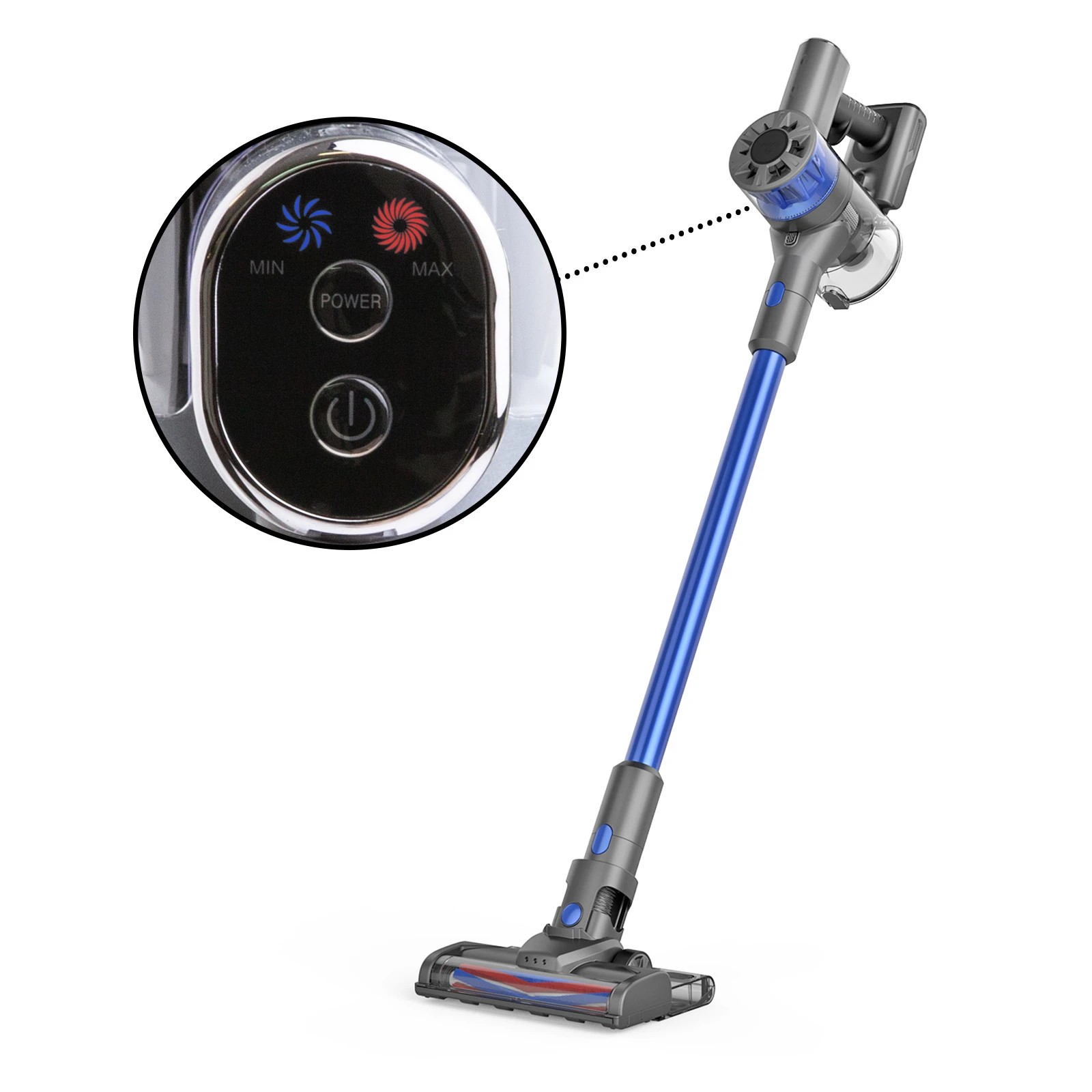 9 MyGenie H20 PRO Wet Mop 2-IN-1 Cordless Stick Vacuum Cleaner Handheld Recharge - Blue, 9 of 10