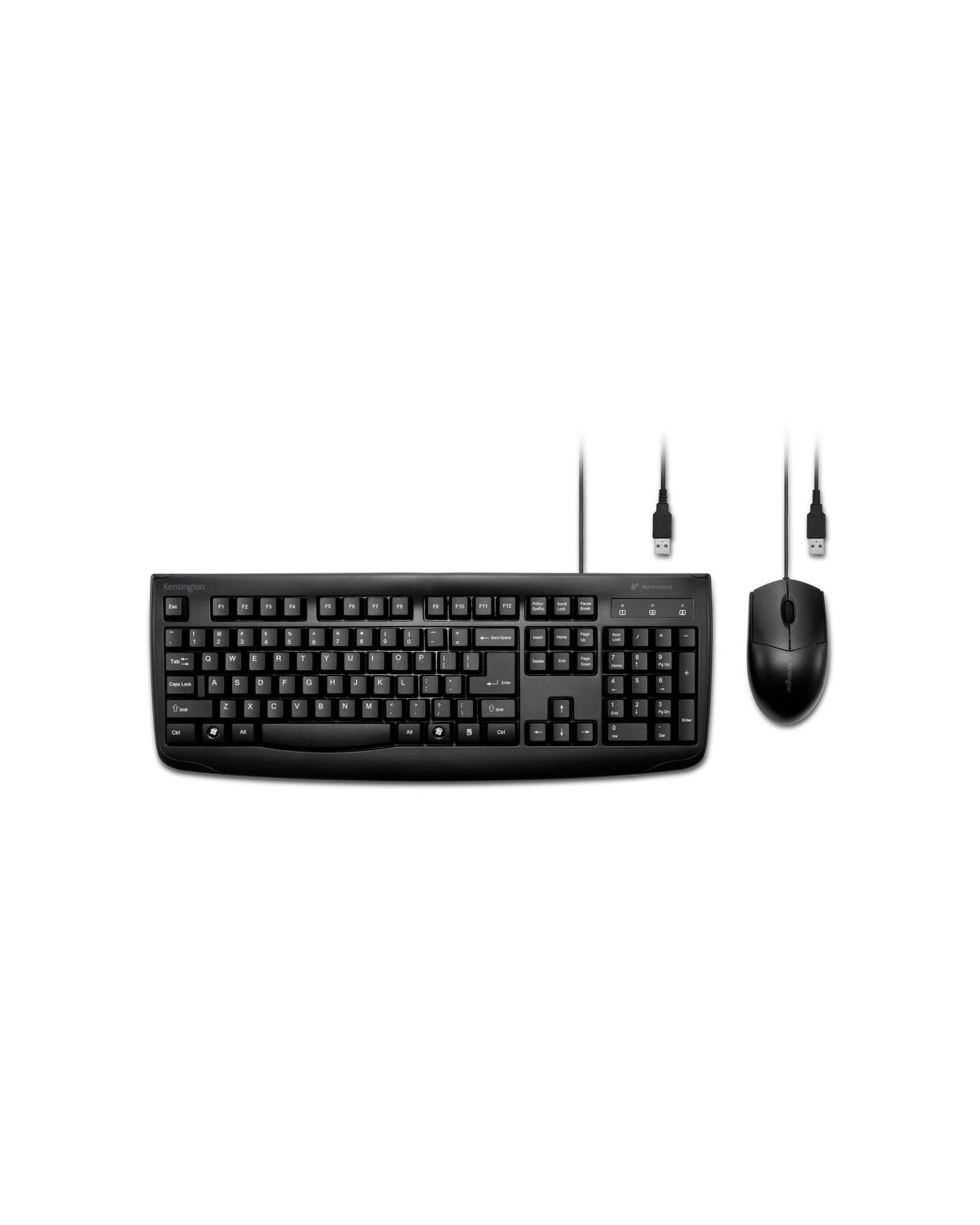 4 Kensington Pro Fit Washable Wired Keyboard & Mouse Set For Desktop - Black, 4 of 7