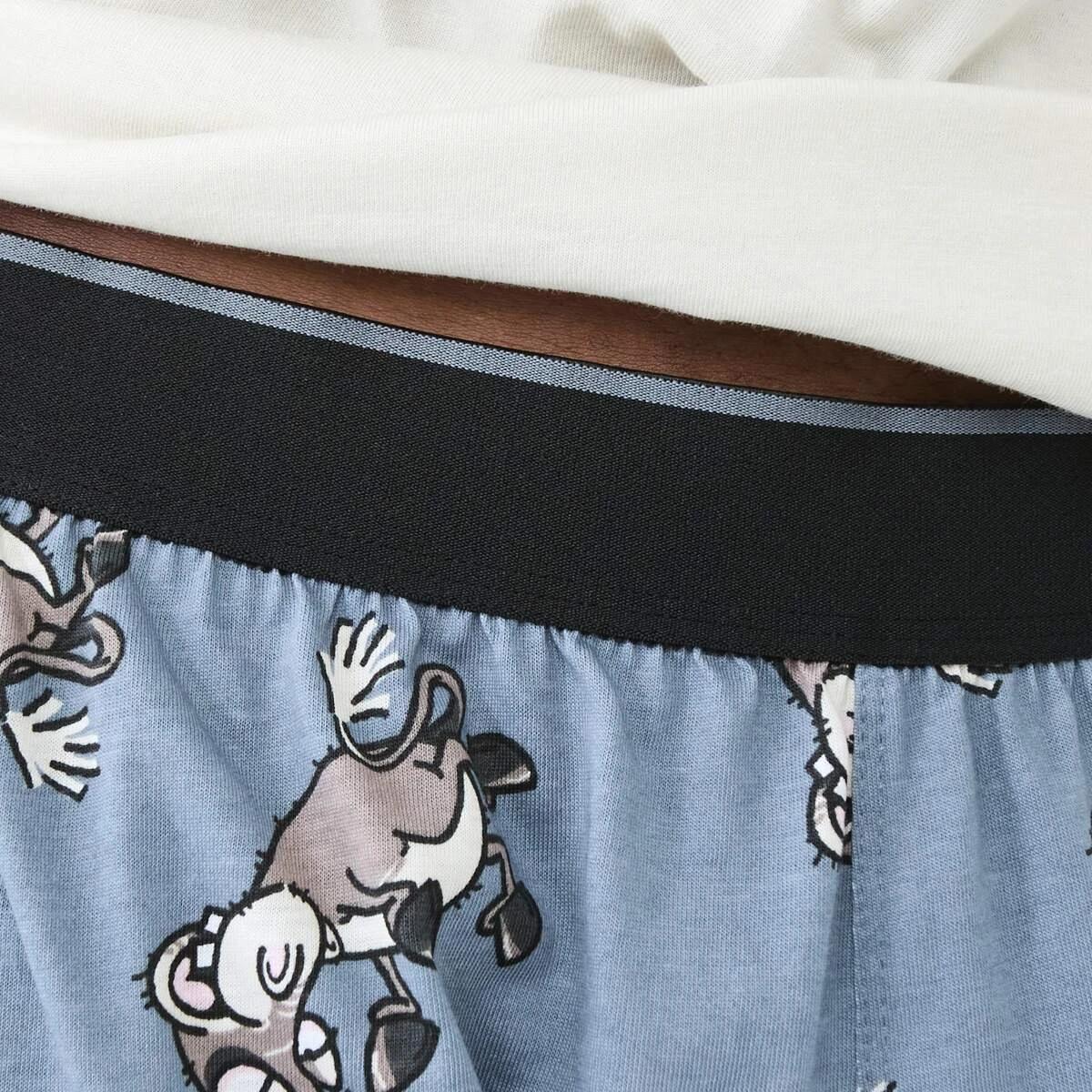 6 Short Sleeve Knit Print Jogger Pyjama Set Lazy Ass, 6 of 7